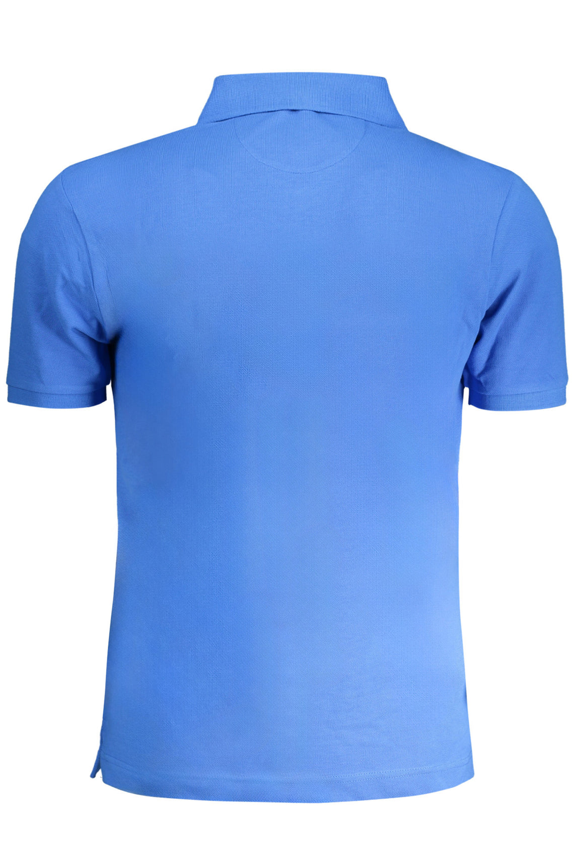 Men's short sleeved polo shirt blue