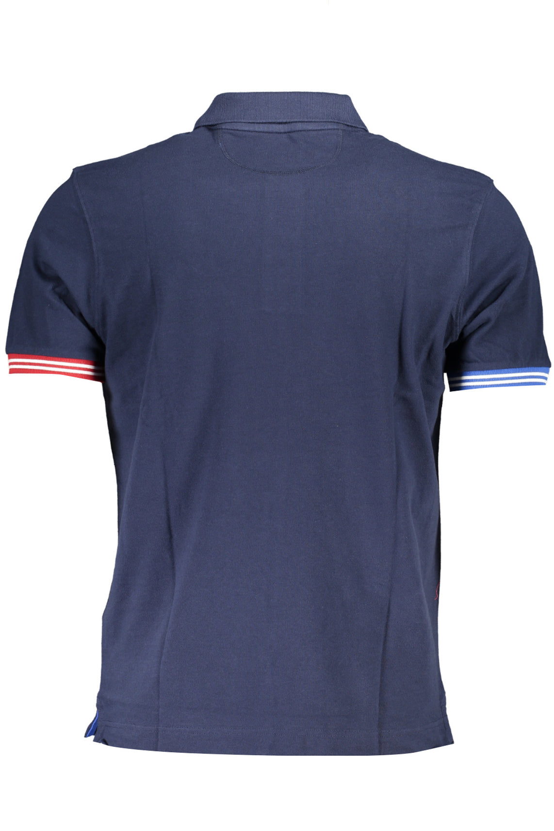 Men's short sleeved polo shirt blue