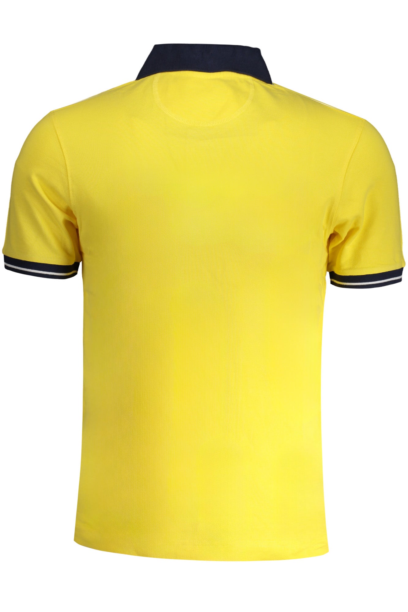 Yellow men's short sleeved polo shirt