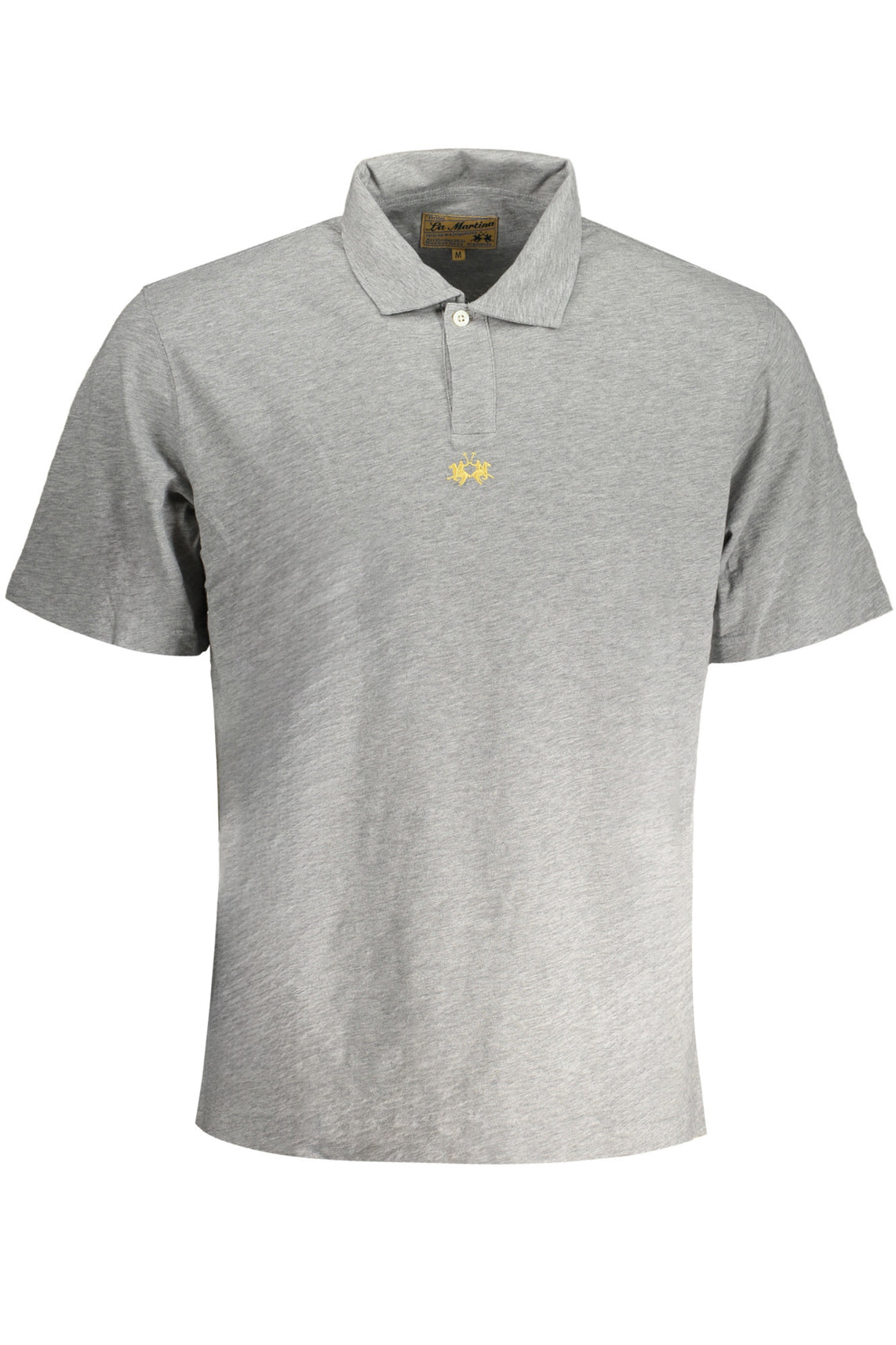 LA MARTINA LA MARTINA MEN'S BLACK SHORT SLEEVED POLO SHIRT - Grigio