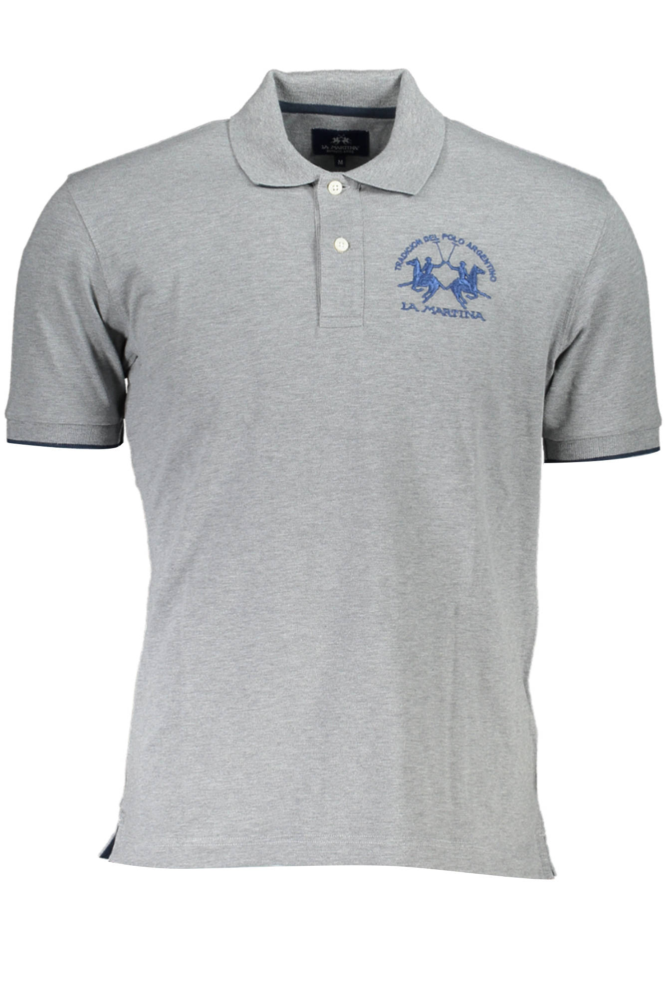 LA MARTINA LA MARTINA MEN'S RED SHORT SLEEVED POLO SHIRT - Grigio