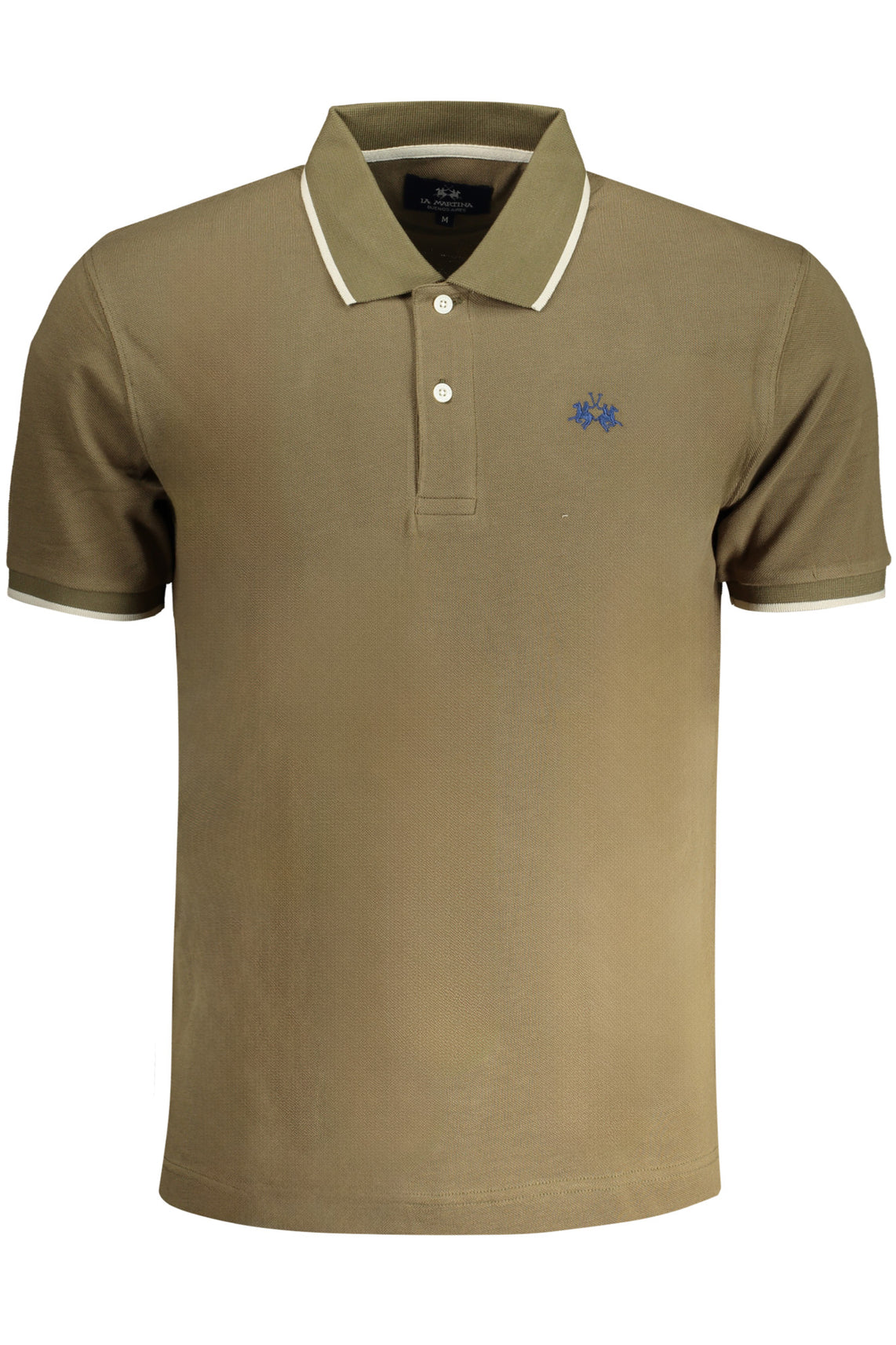 LA MARTINA LA MARTINA MEN'S BLUE SHORT SLEEVED POLO SHIRT - Verde