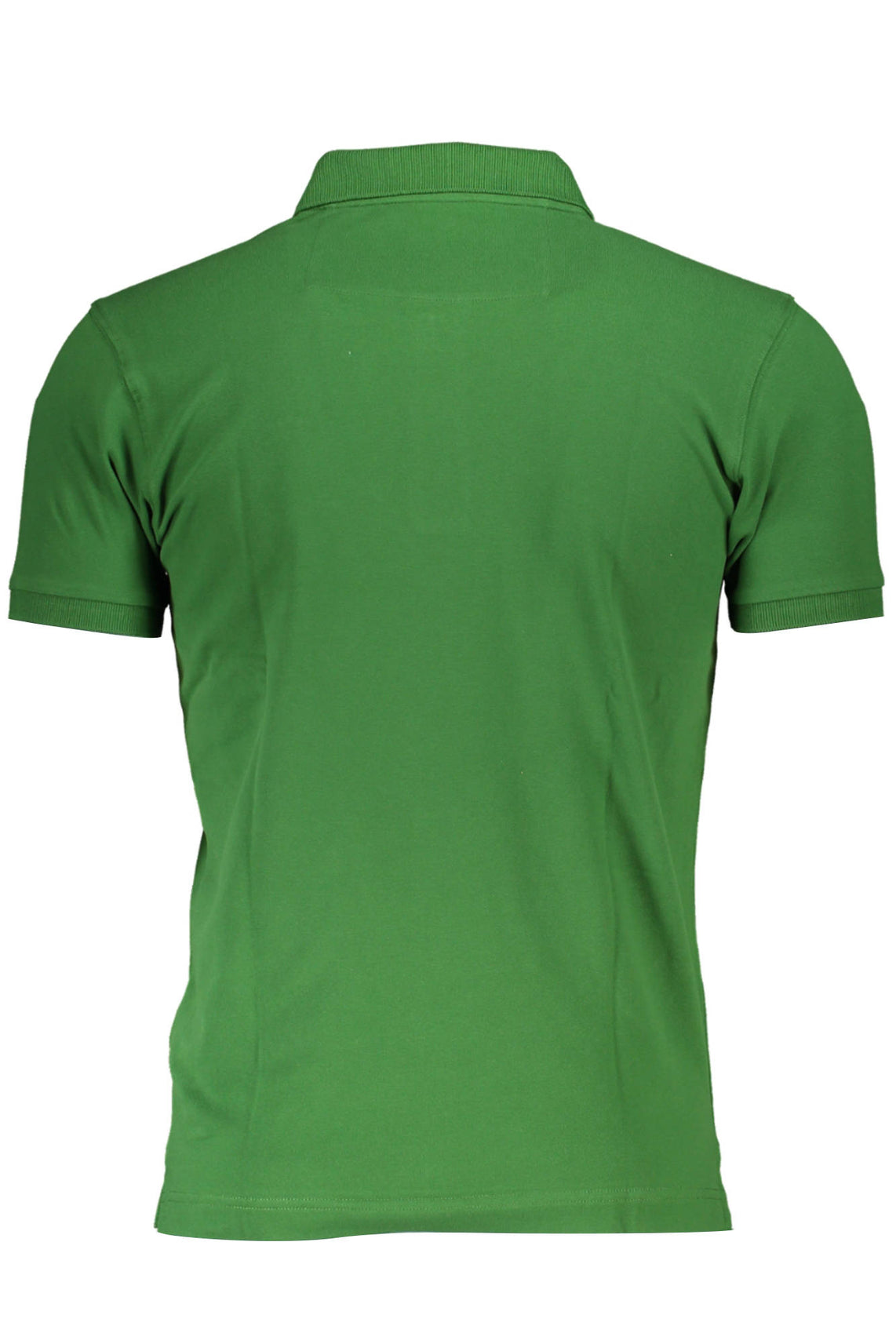 Men's green short sleeved polo shirt