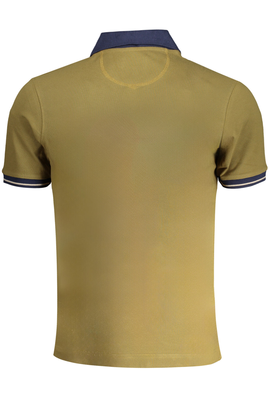 Men's green short-sleeved polo shirt