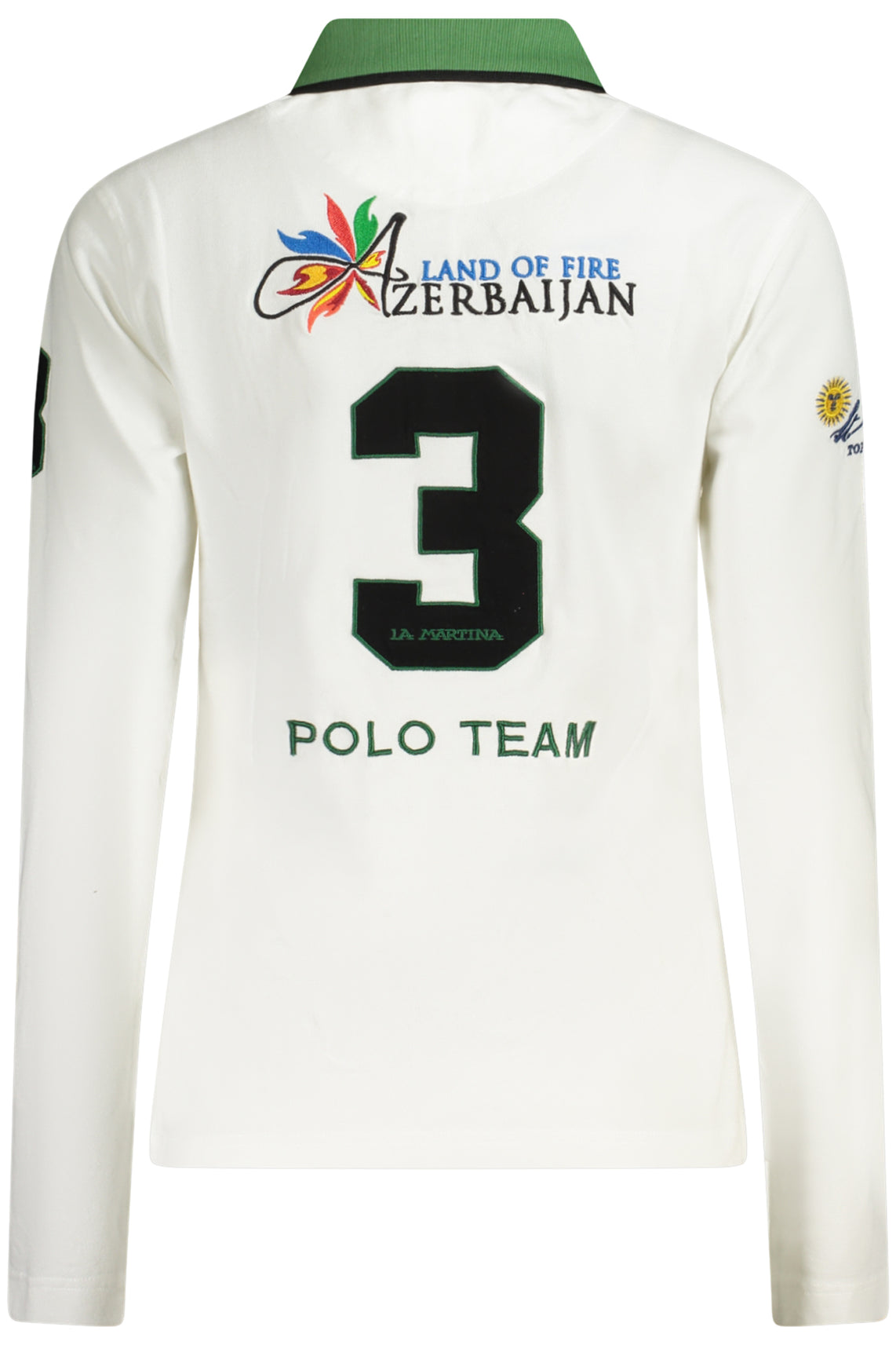 Long sleeve polo women white
