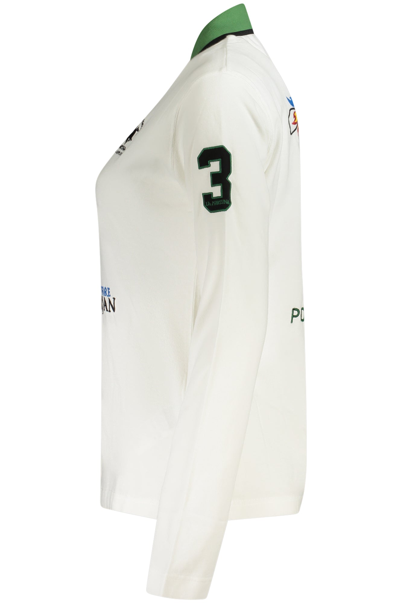 Long sleeve polo women white