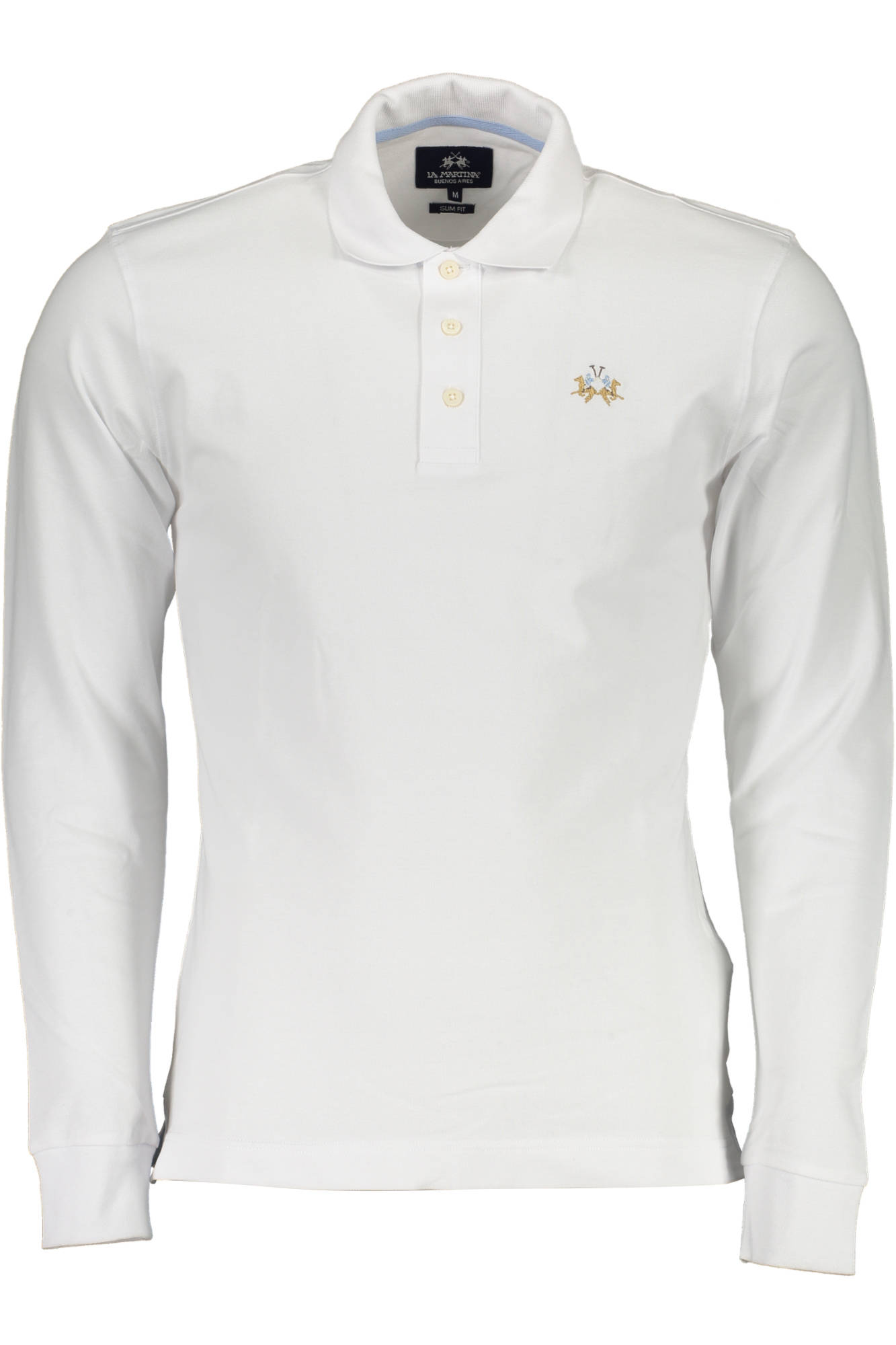 LA MARTINA LA MARTINA MEN'S WHITE LONG SLEEVE POLO SHIRT - Bianco