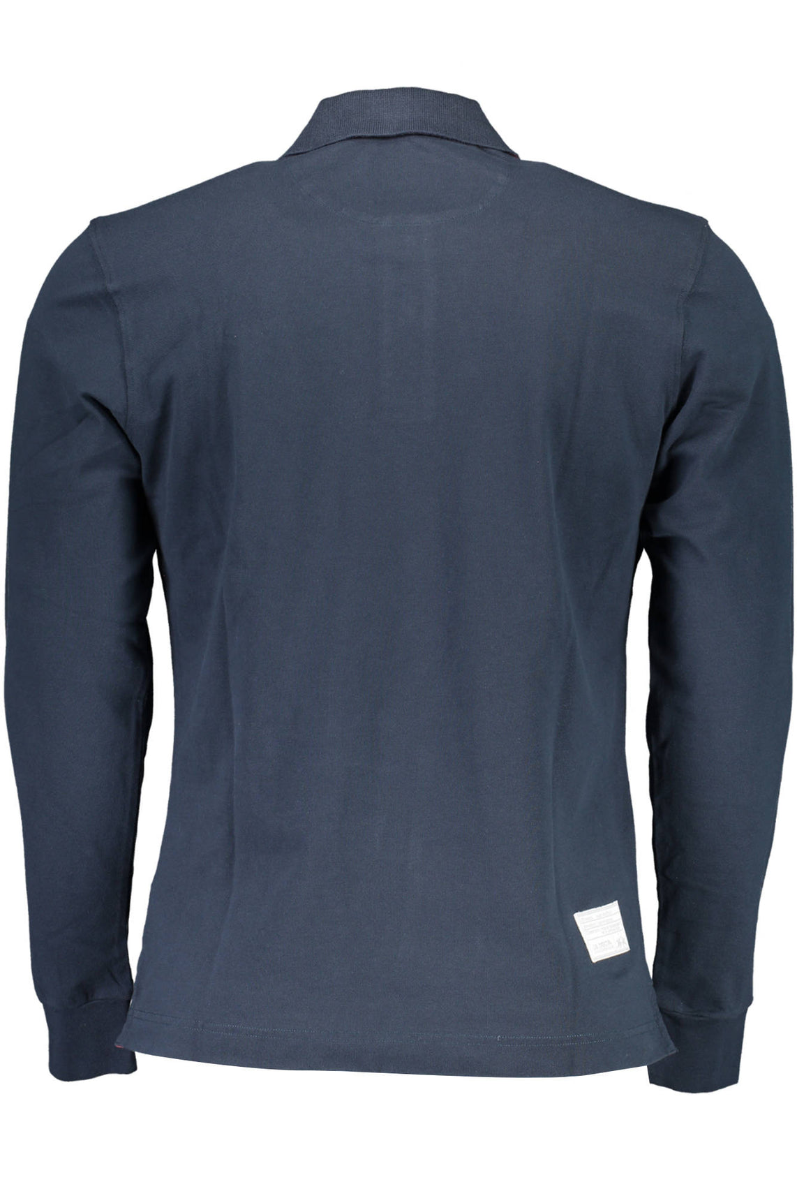 Men's long sleeved polo shirt blue