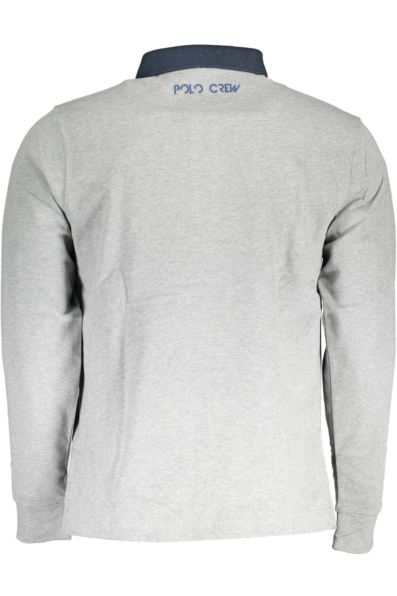 Polo long sleeve man gray