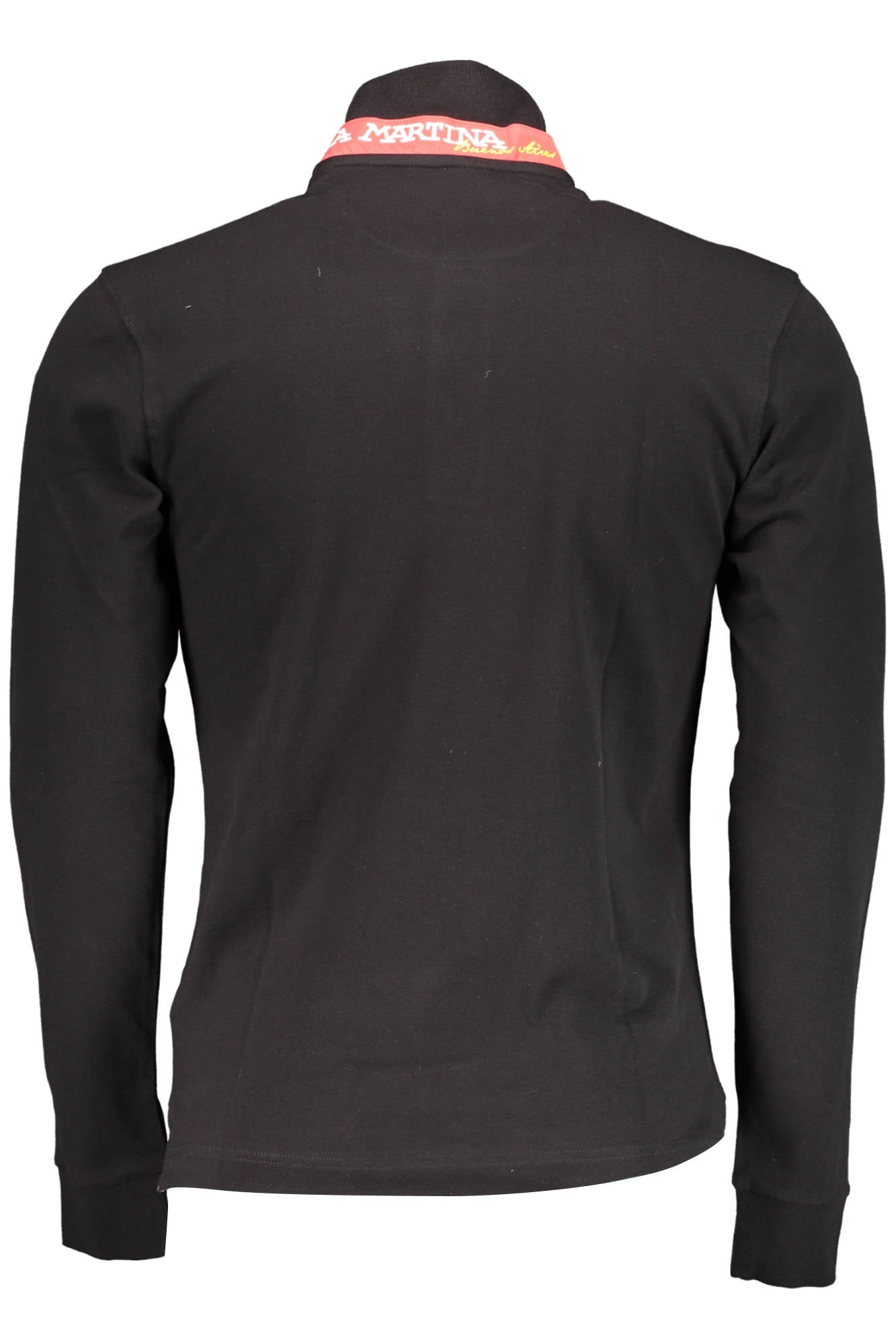 Polo long sleeve man black