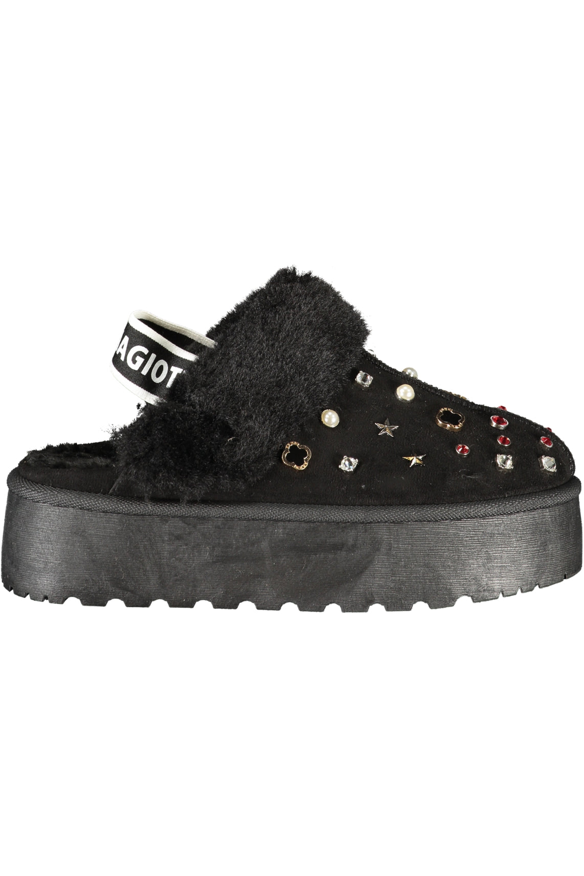 LAURA BIAGIOTTI LAURA BIAGIOTTI WOMEN'S BLACK WINTER CLOG FOOTWEAR - Nero