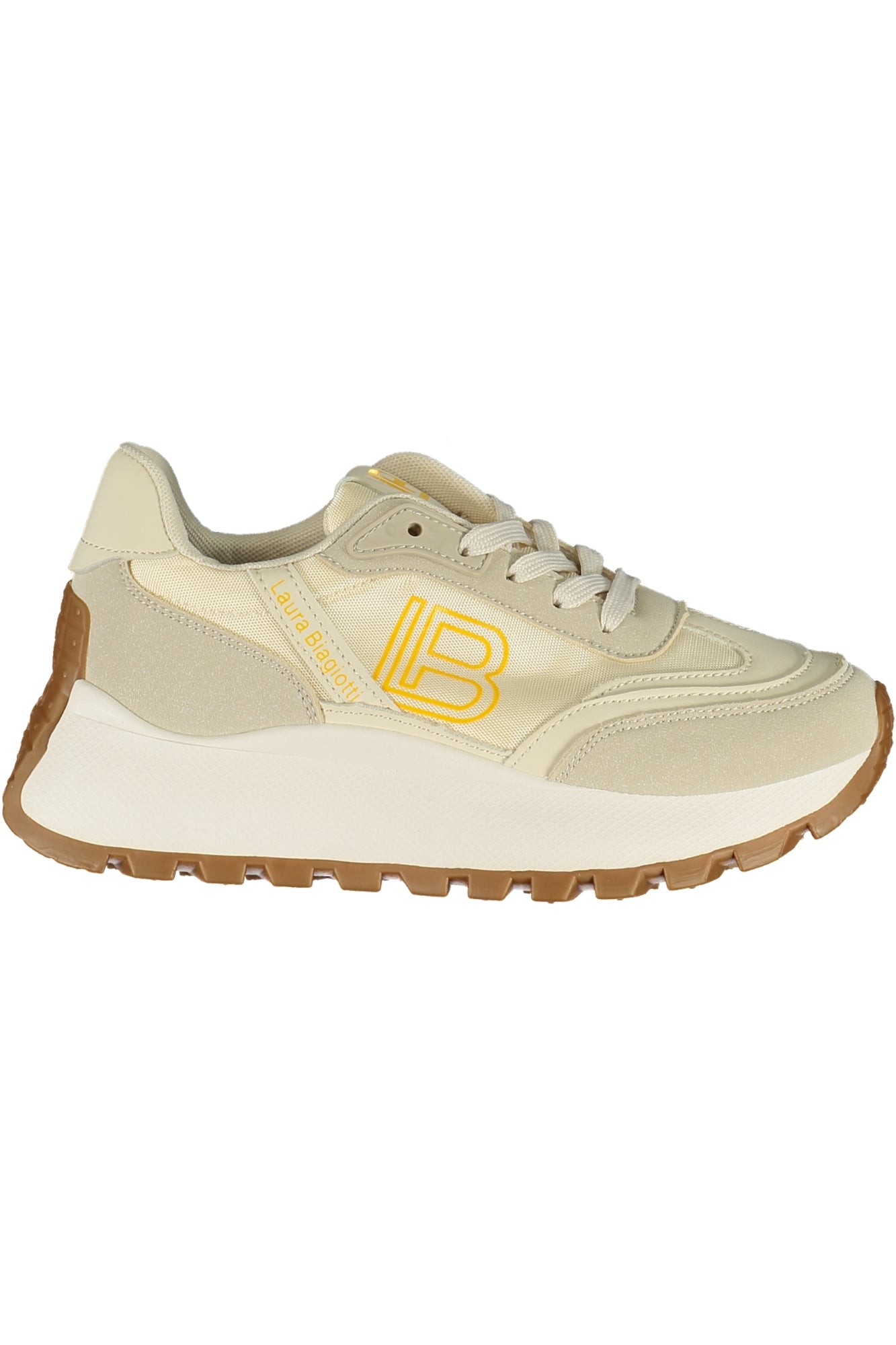 LAURA BIAGIOTTI LAURA BIAGIOTTI WOMEN'S WHITE SPORTS SHOES - Beige
