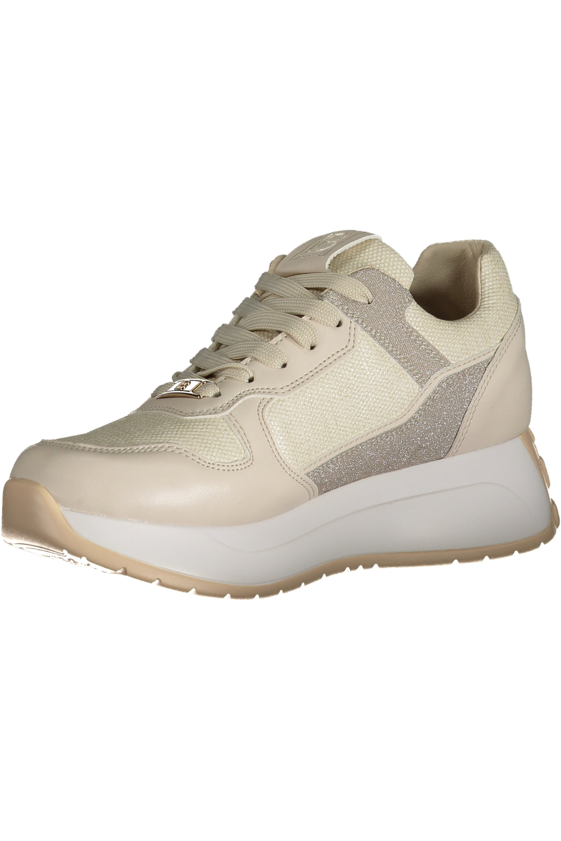 Beige women's sports shoes