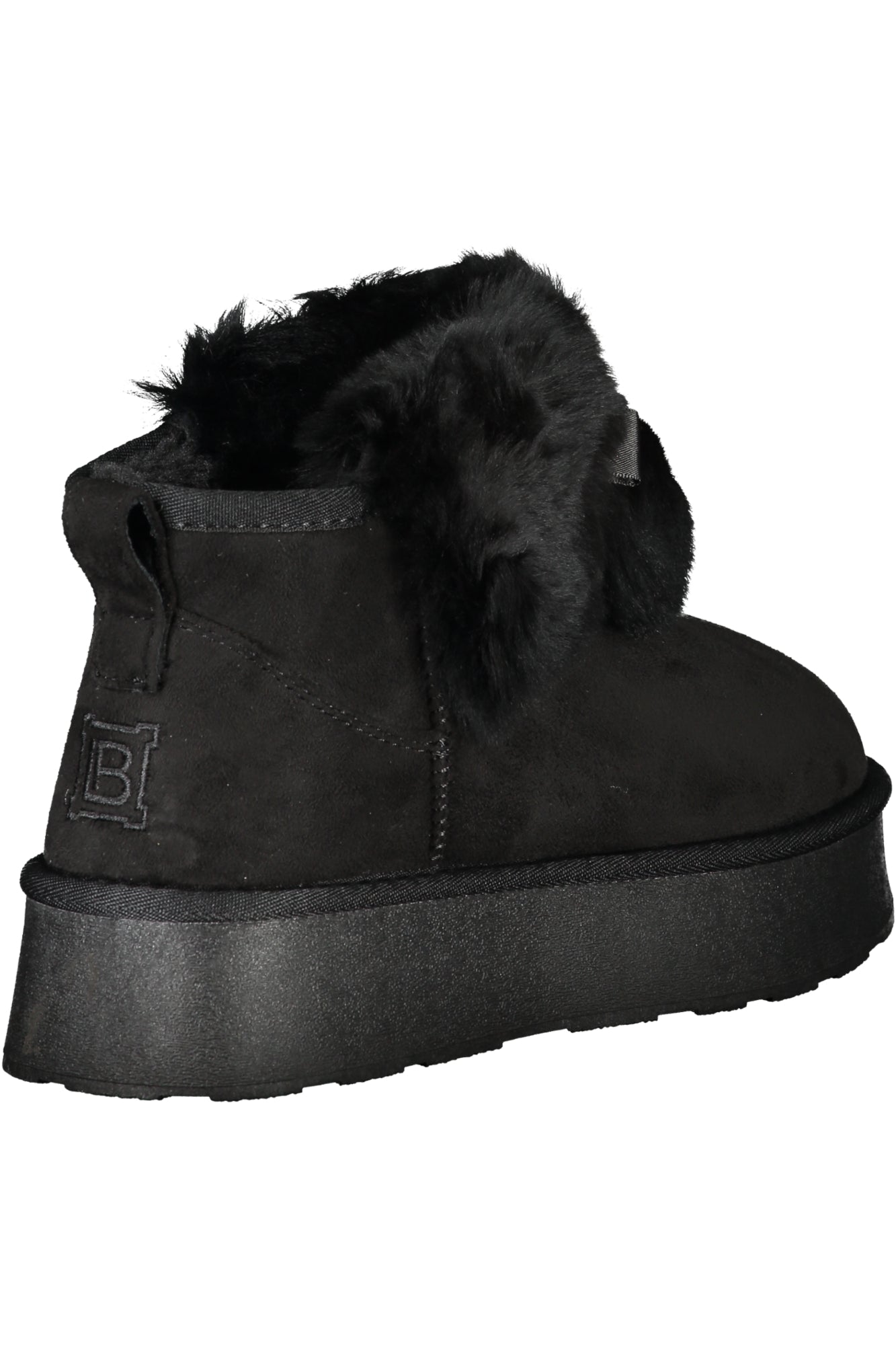 Women's black boot footwear