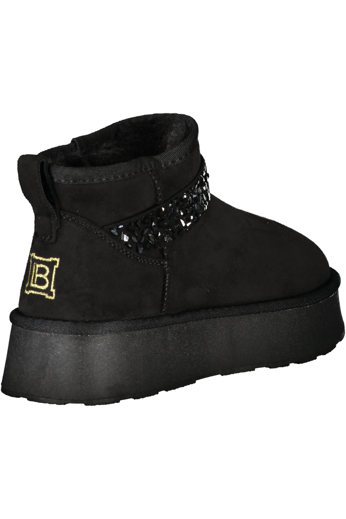 Women's black boot footwear
