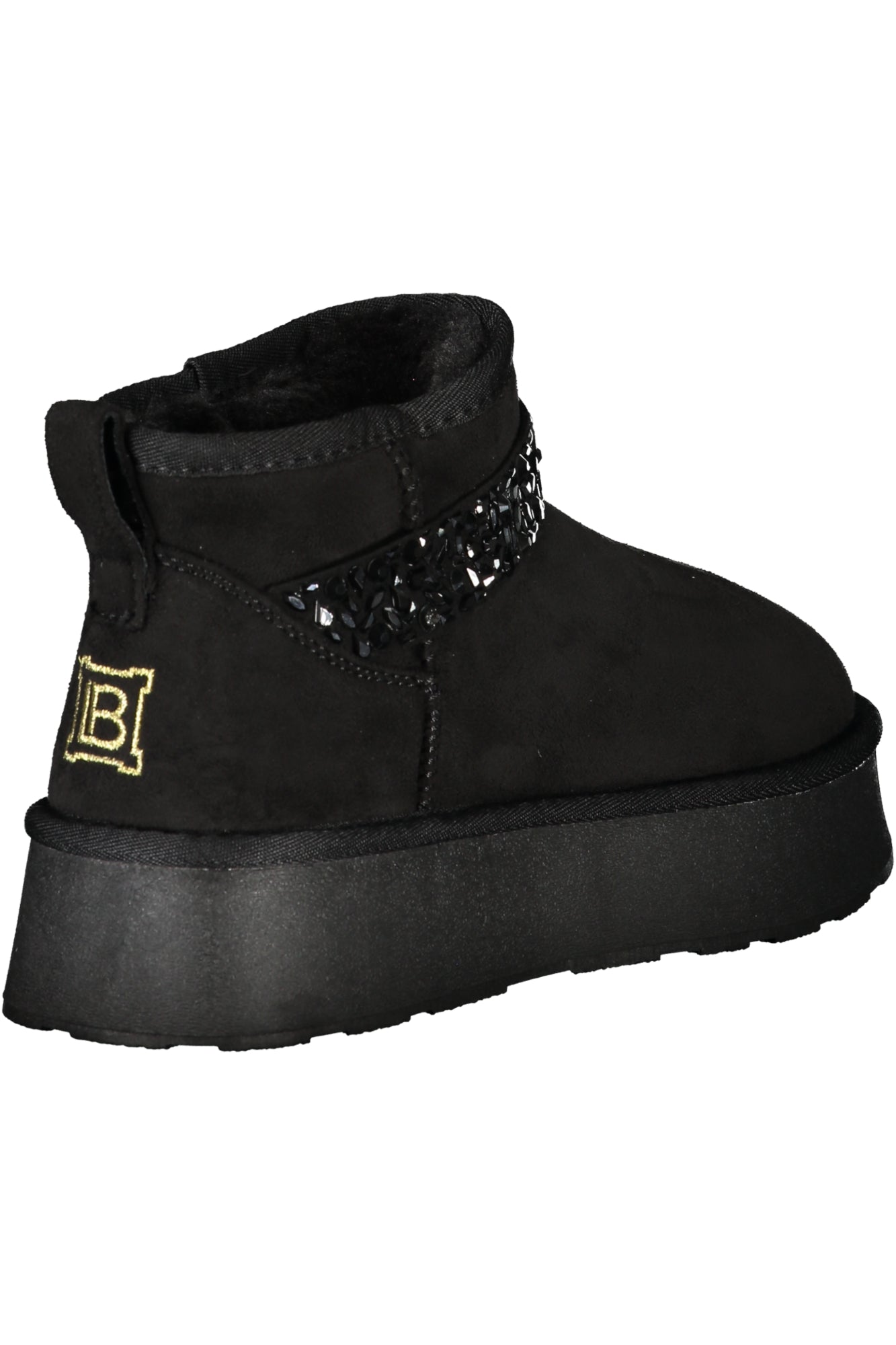 Women's black boot footwear
