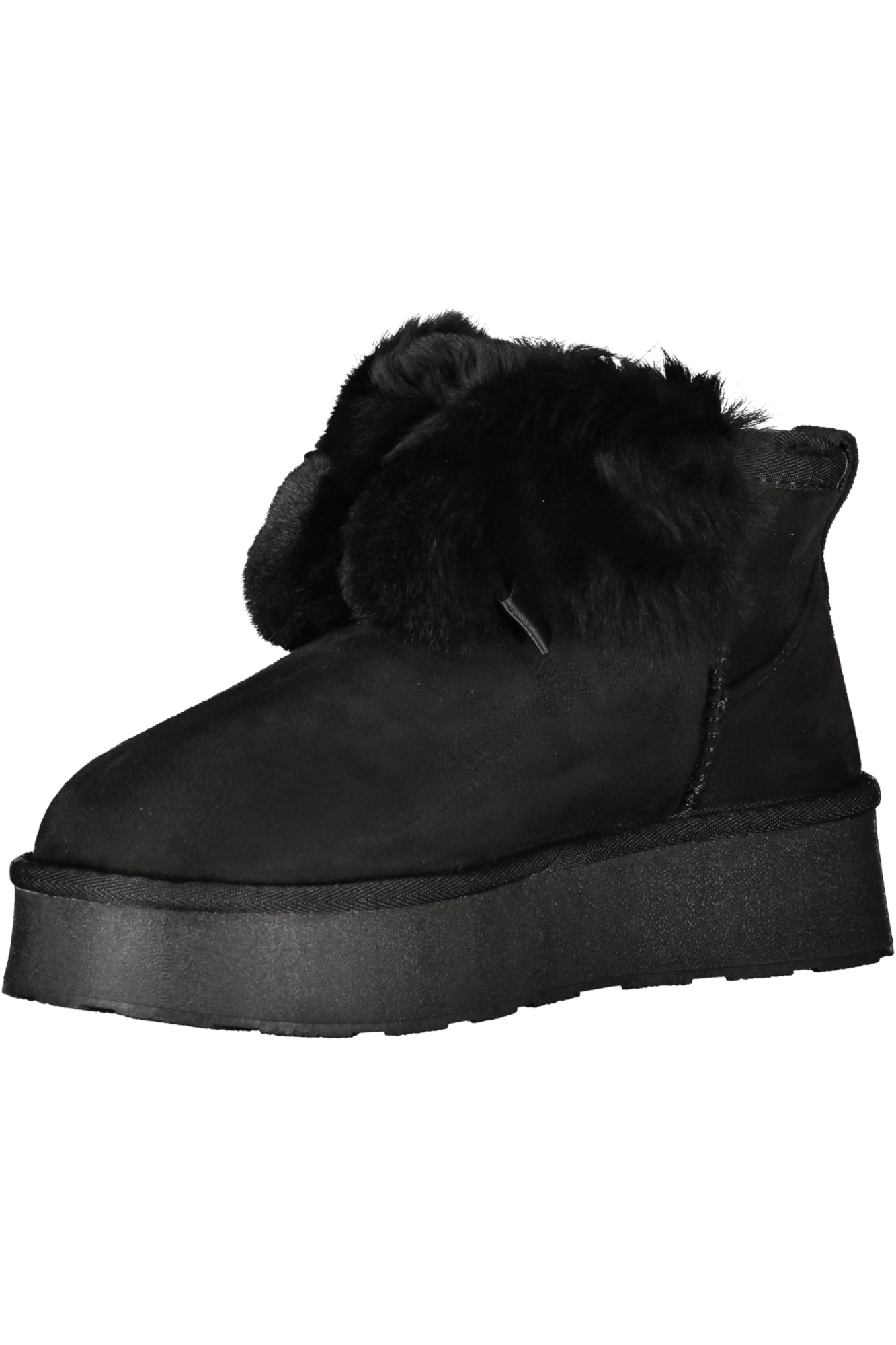 Women's black boot footwear