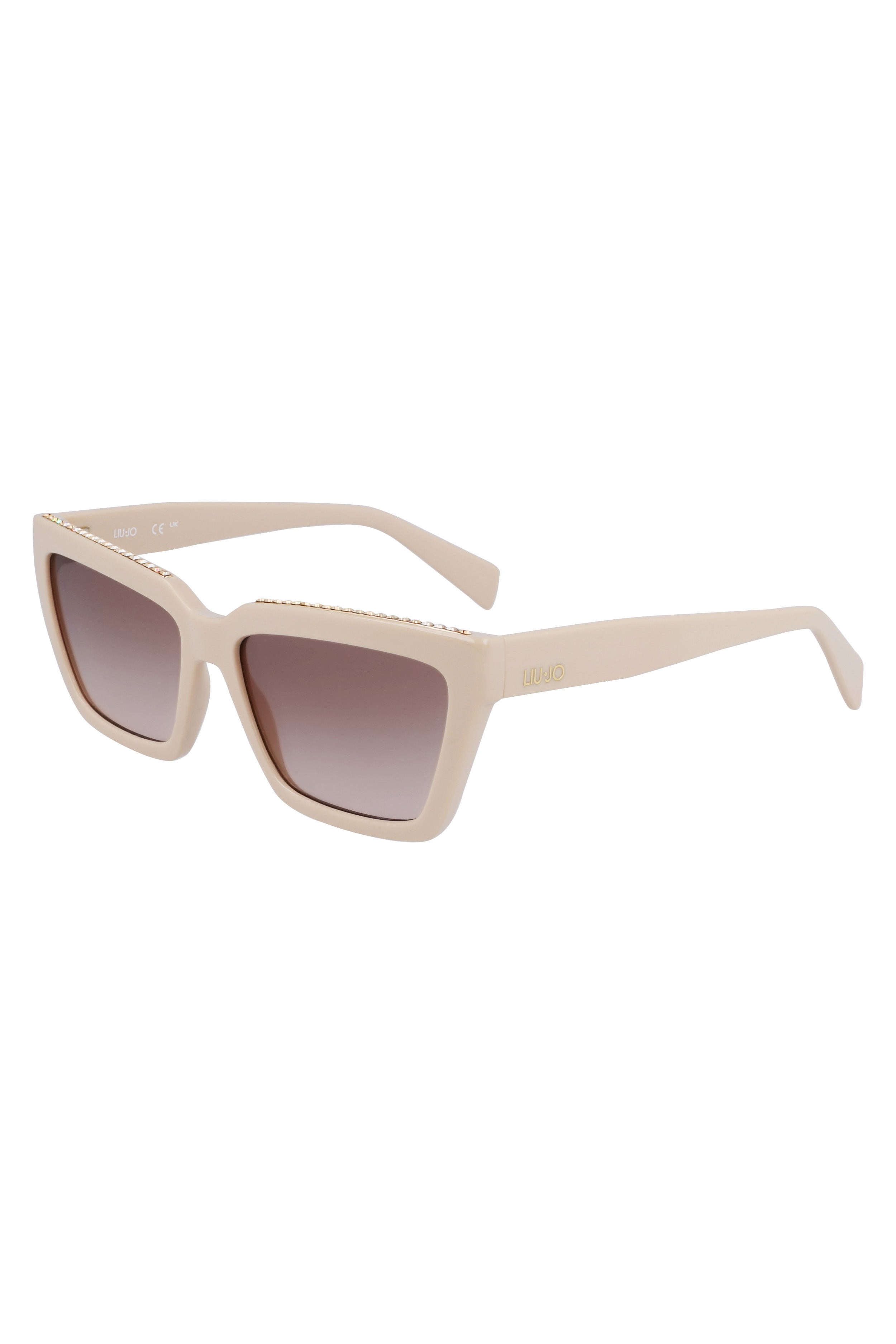 Beige women's sunglasses