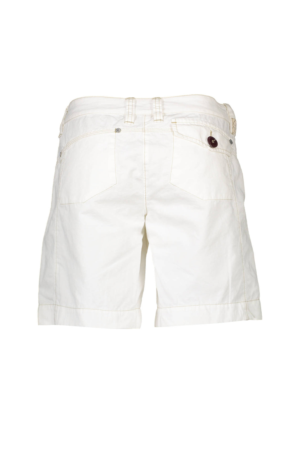 Women's white bermuda trousers
