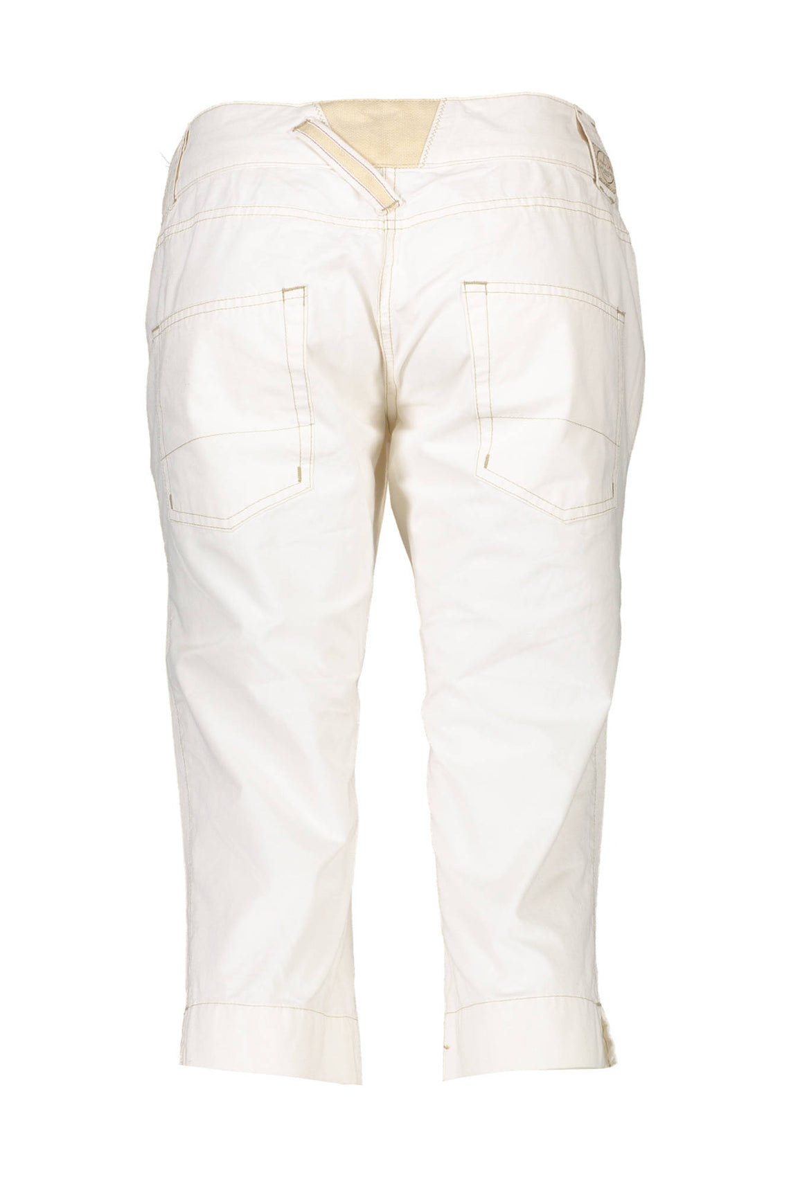Women's white bermuda trousers