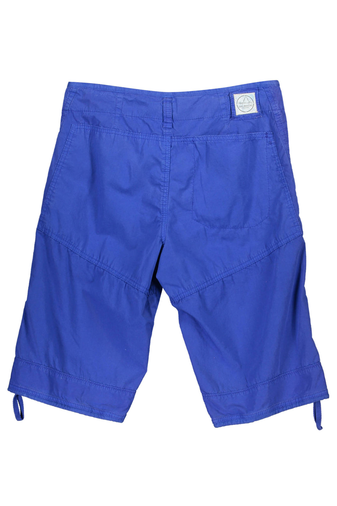 Man blue bermuda pants