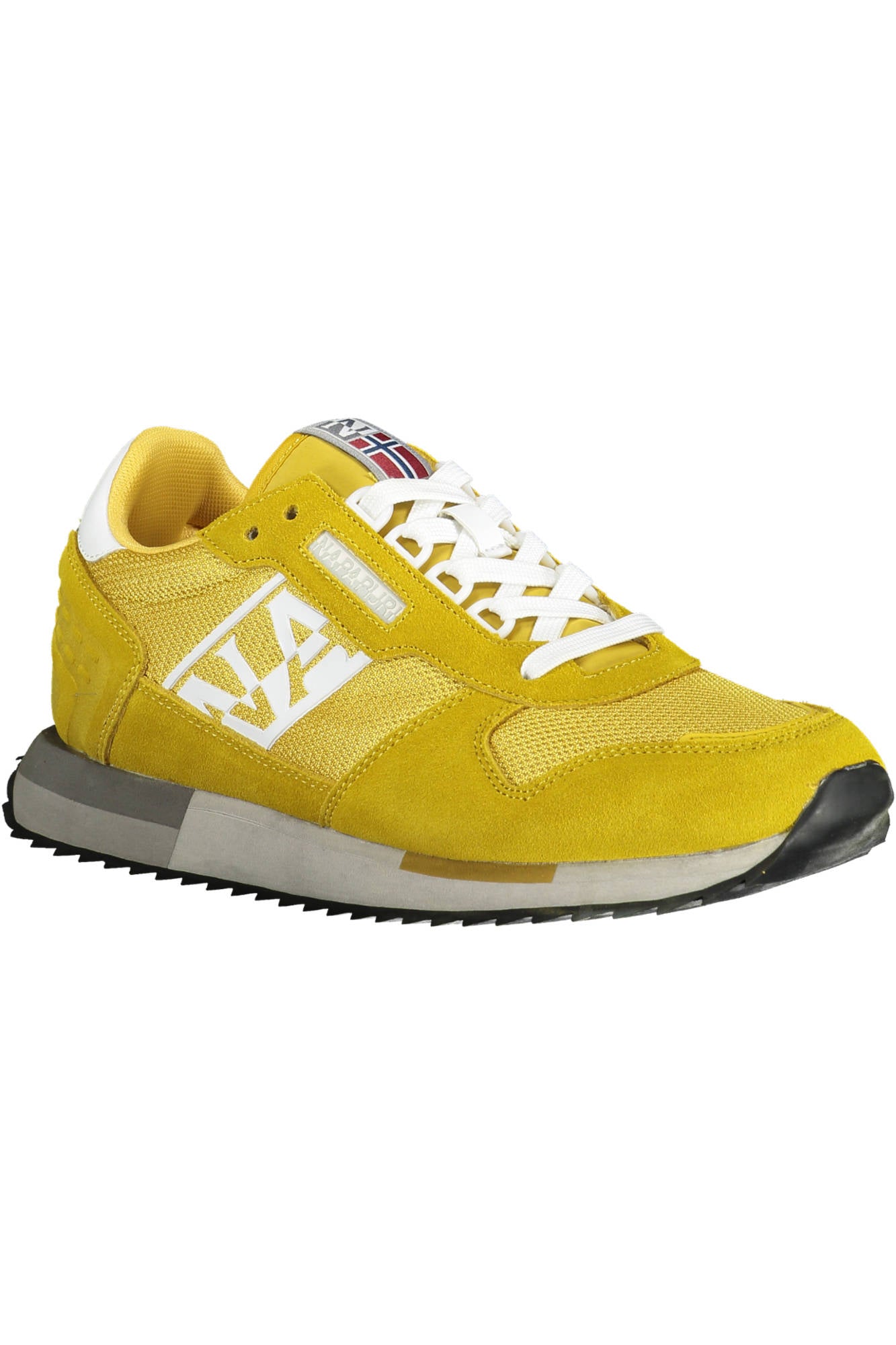 Yellow men's sports shoes