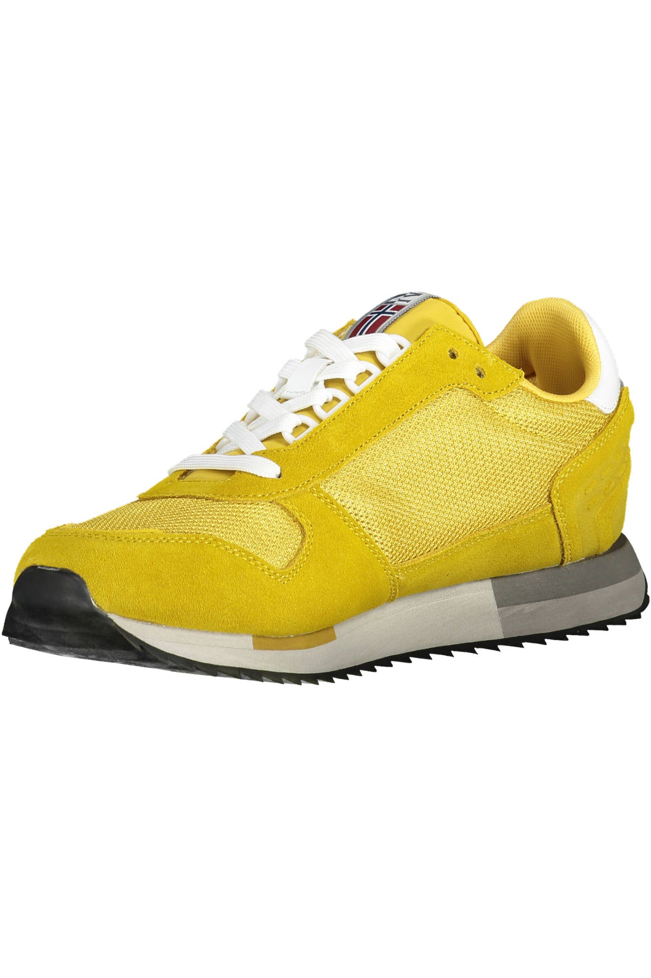 Yellow men's sports shoes