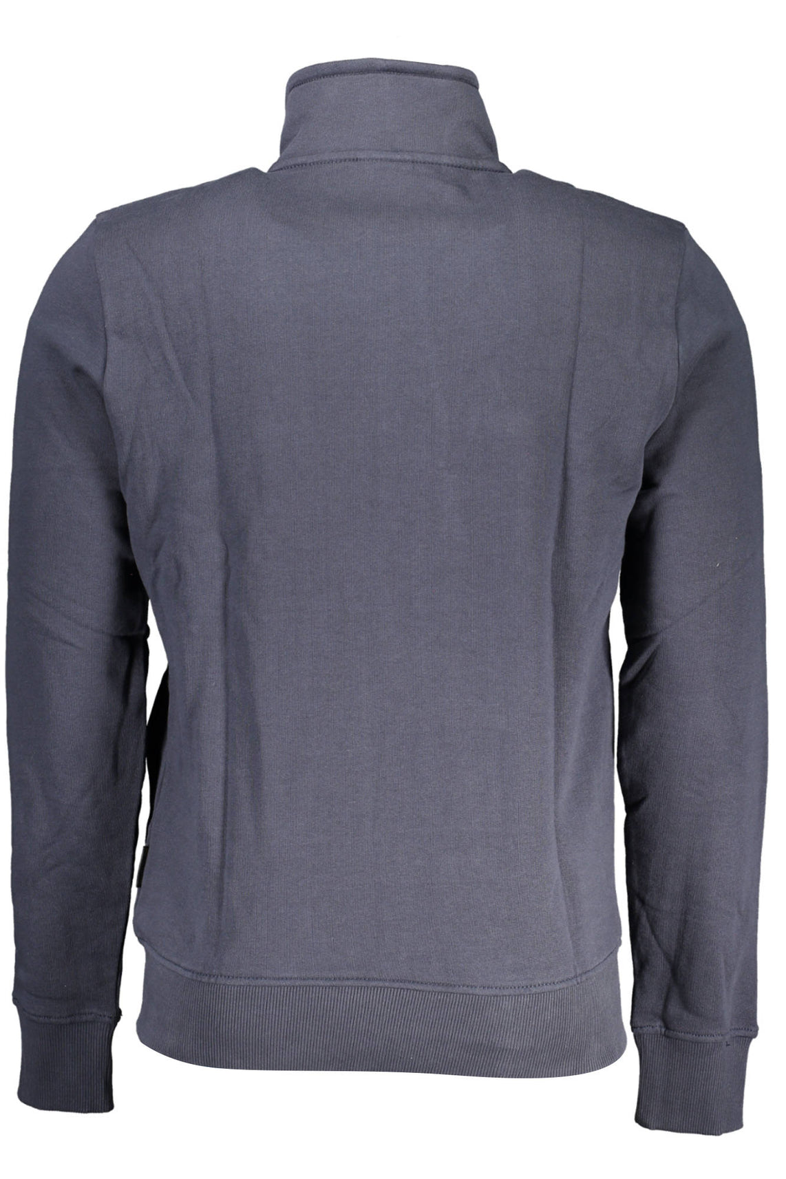 Man blue zipped sweatshirt