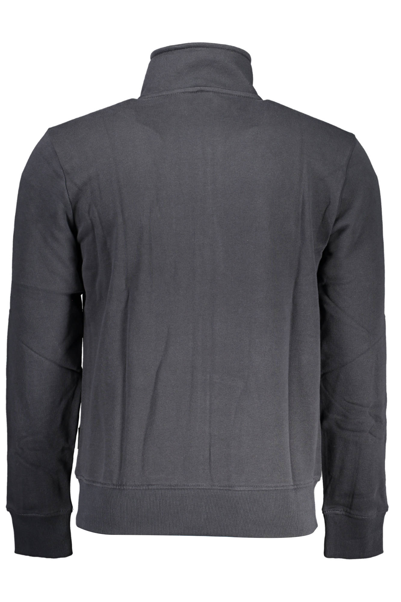 Black man zipped sweatshirt