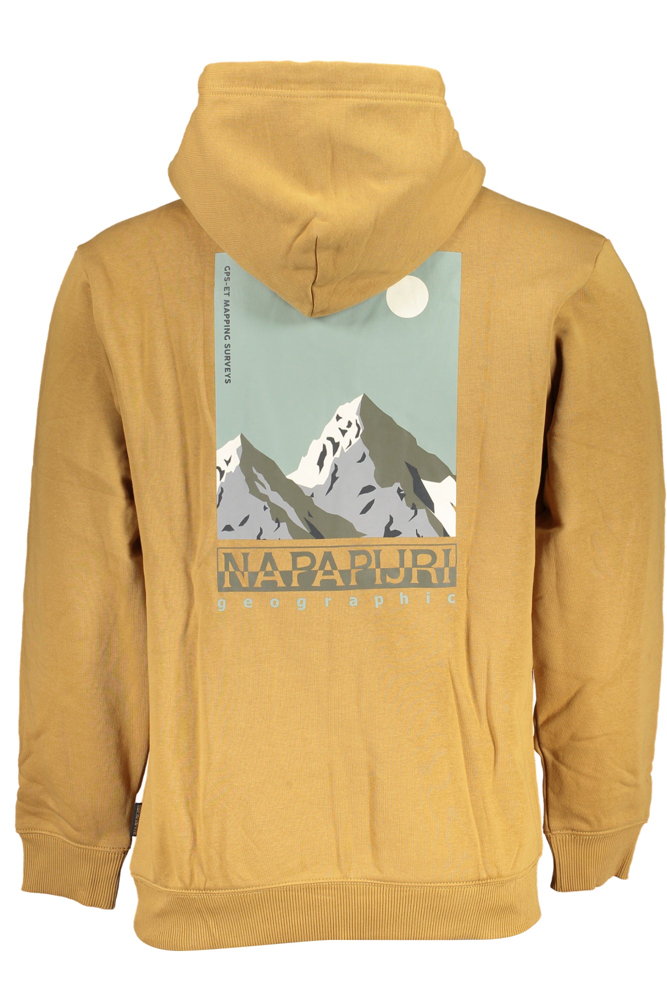 Men's beige zipless sweatshirt
