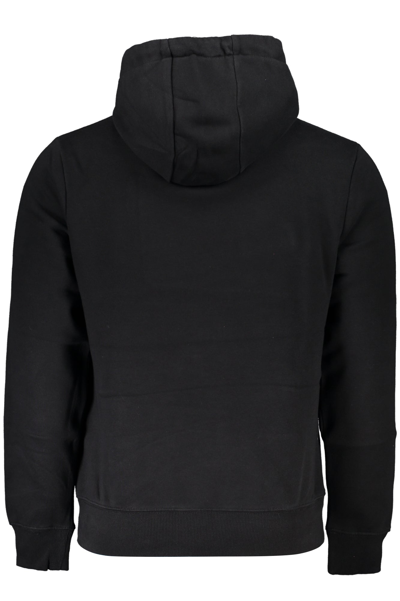 Men's black zipless sweatshirt