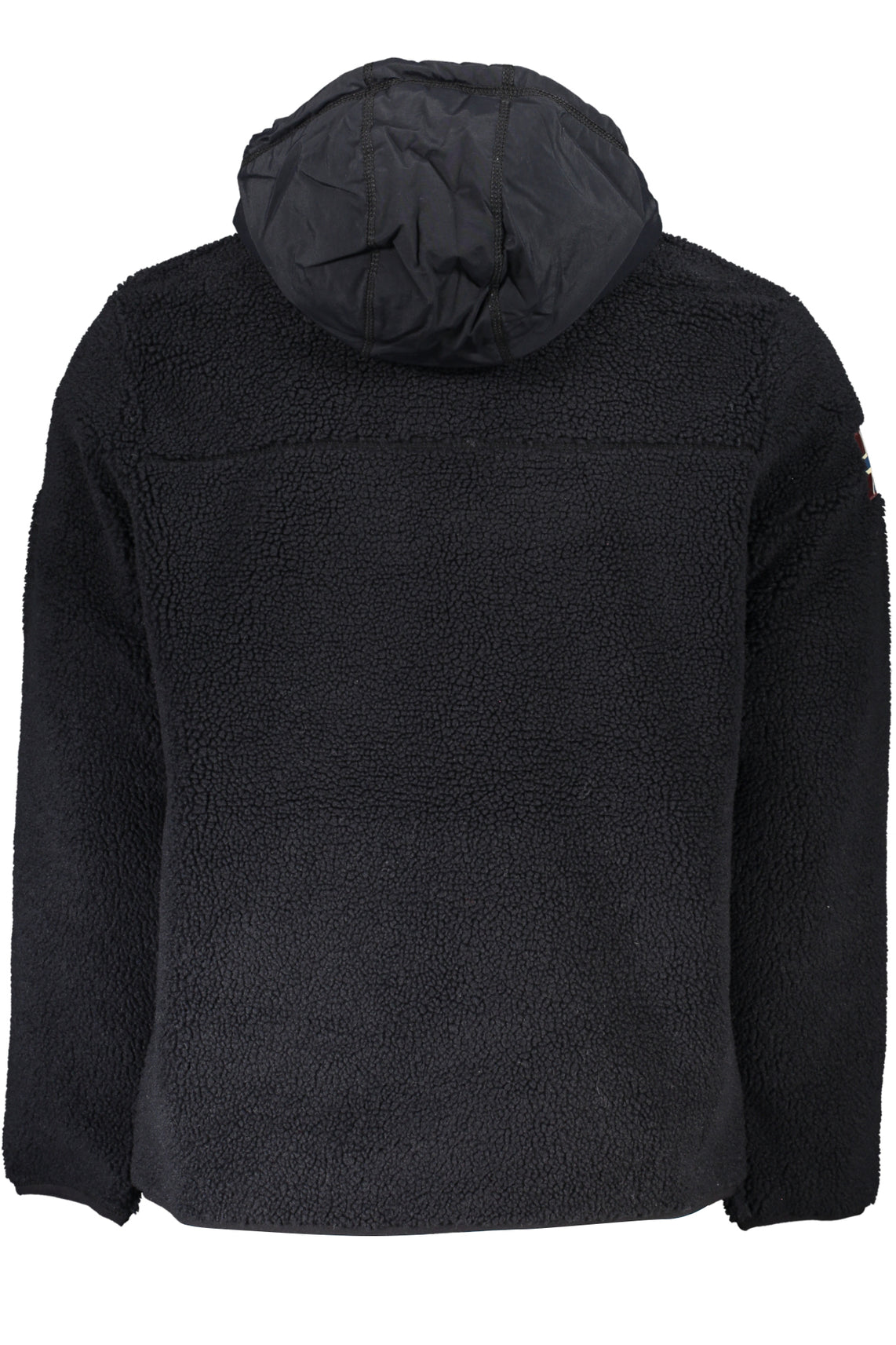 Men's black zipless sweatshirt