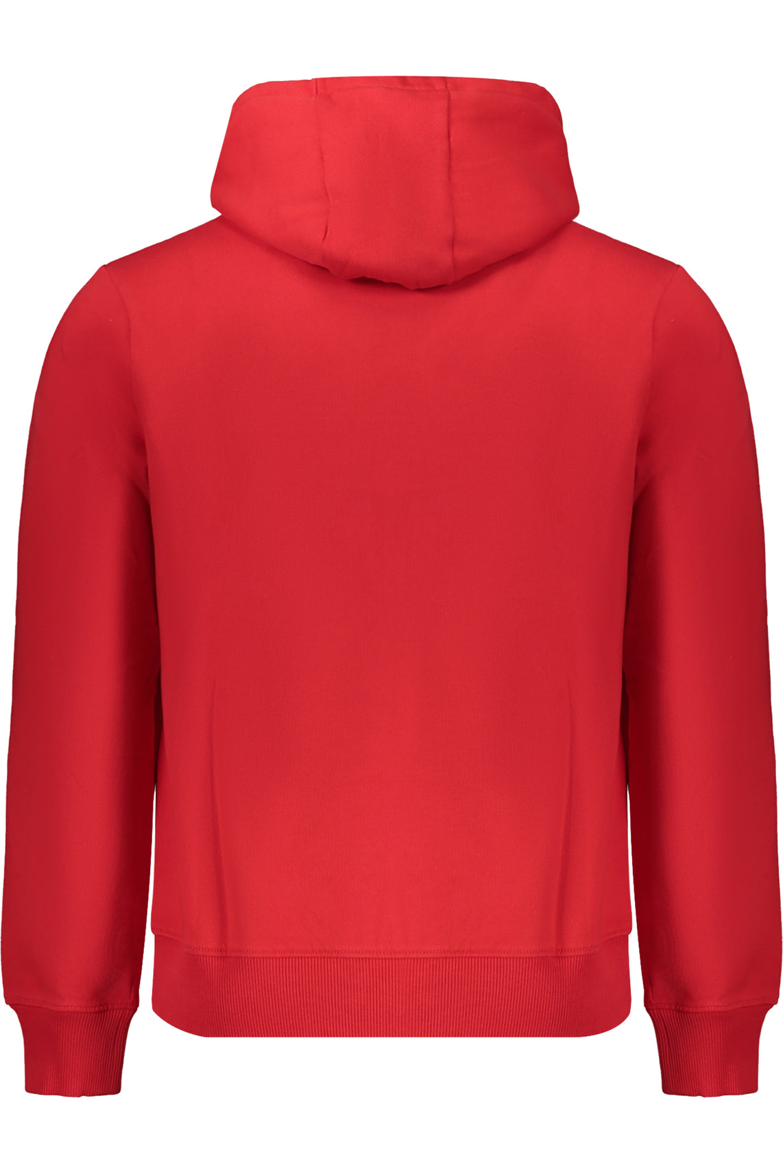 Red men's zip-less sweatshirt