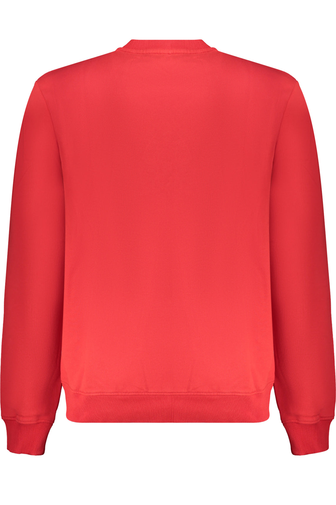 Red men's zip-less sweatshirt