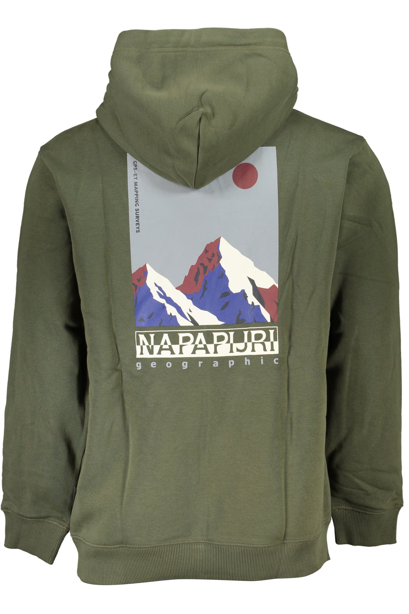 Green men's zipless sweatshirt