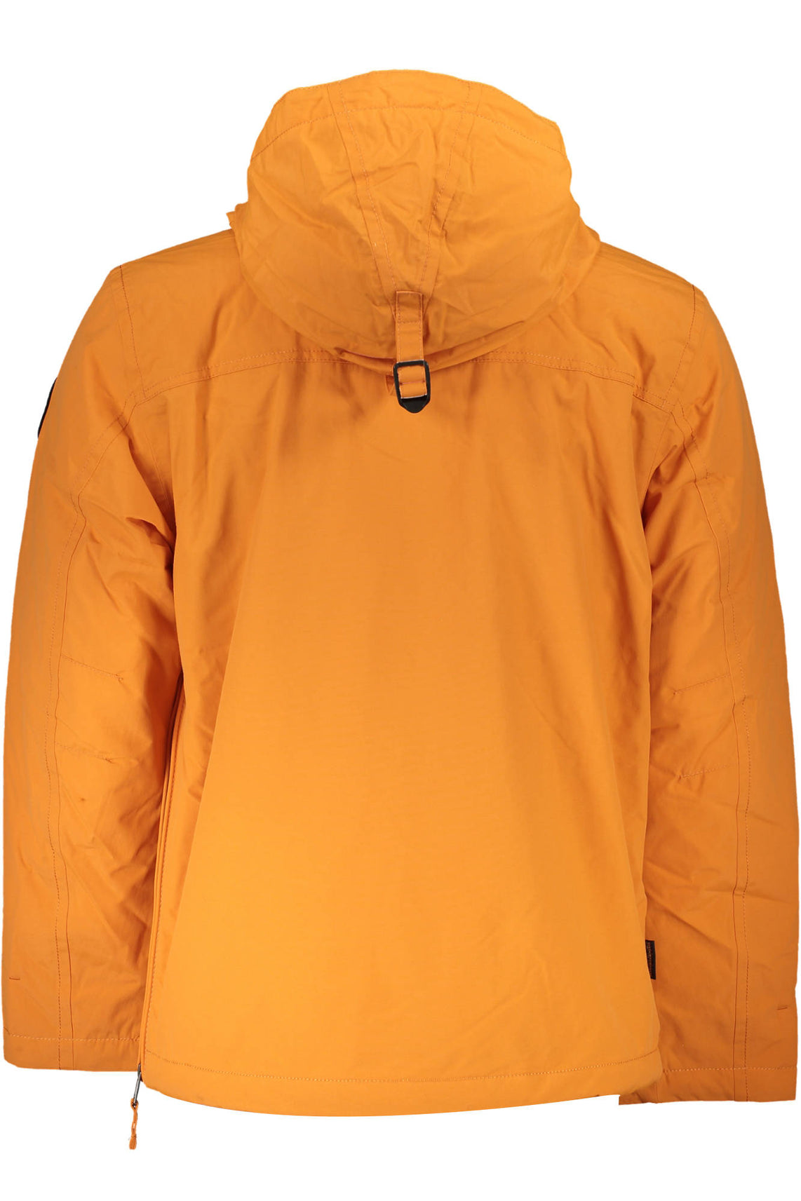 Man orange jacket