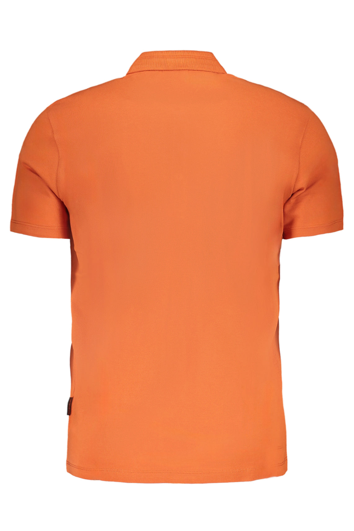 Men's orange short sleeved polo shirt