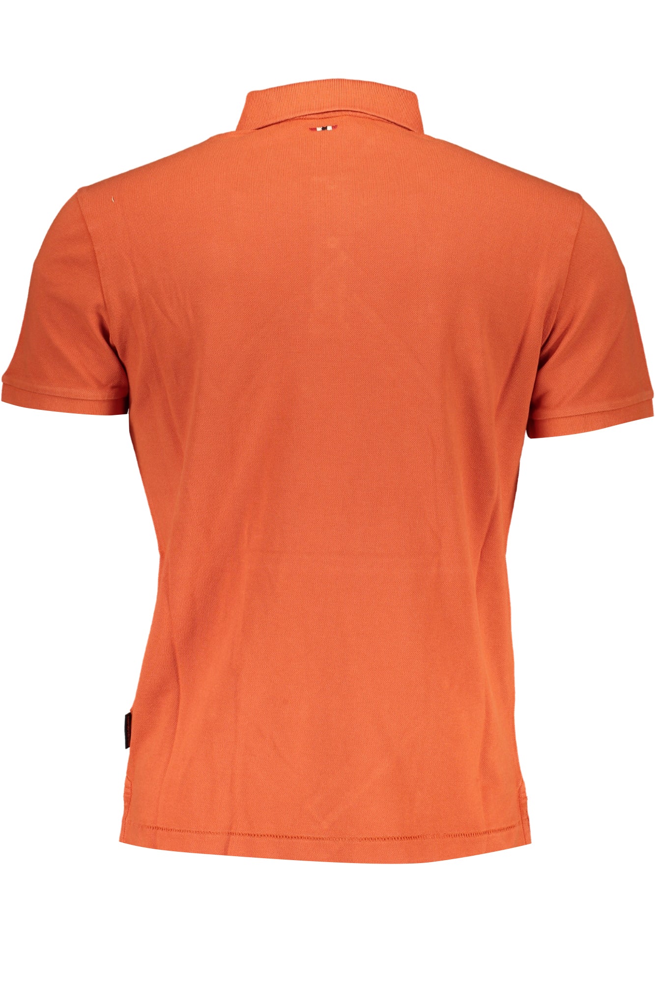 Men's orange short sleeved polo shirt