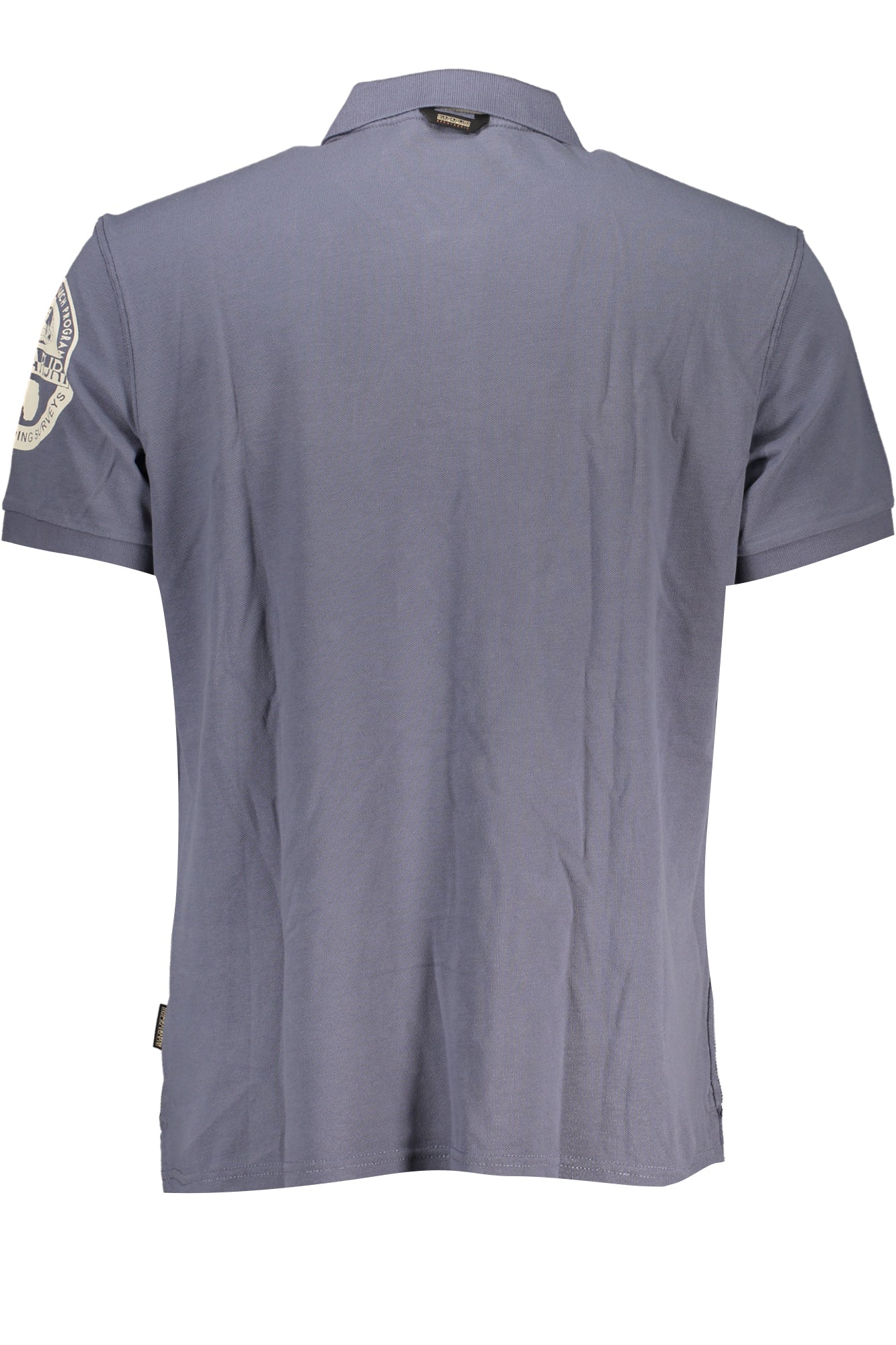 Men's short sleeved polo shirt blue