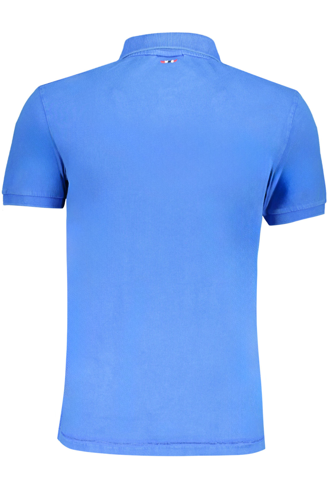Men's short sleeved polo shirt blue