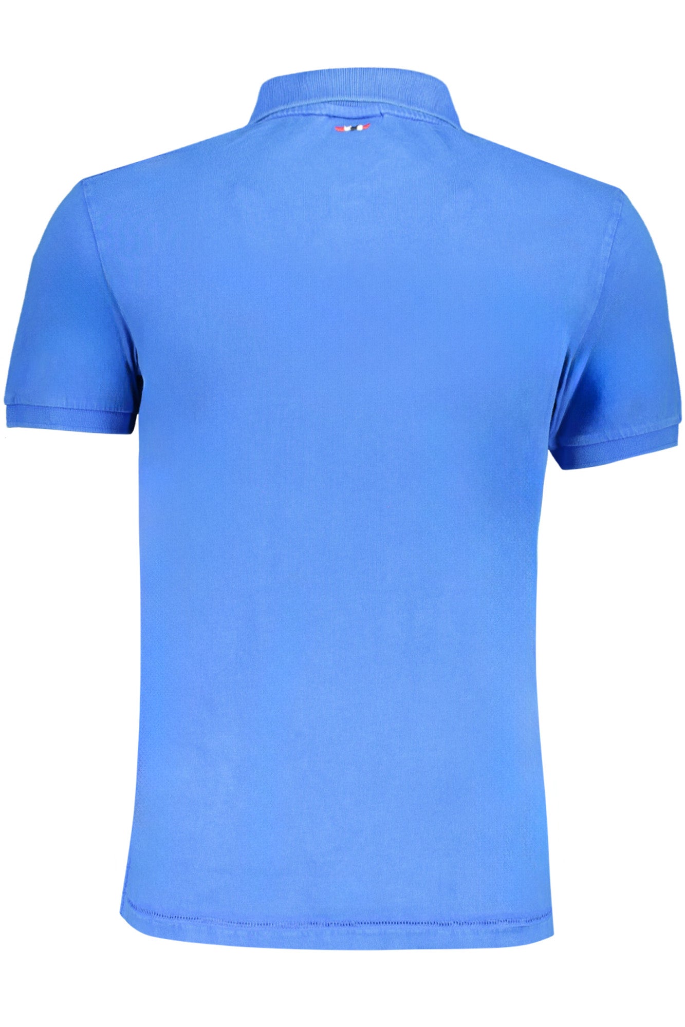 Men's short sleeved polo shirt blue