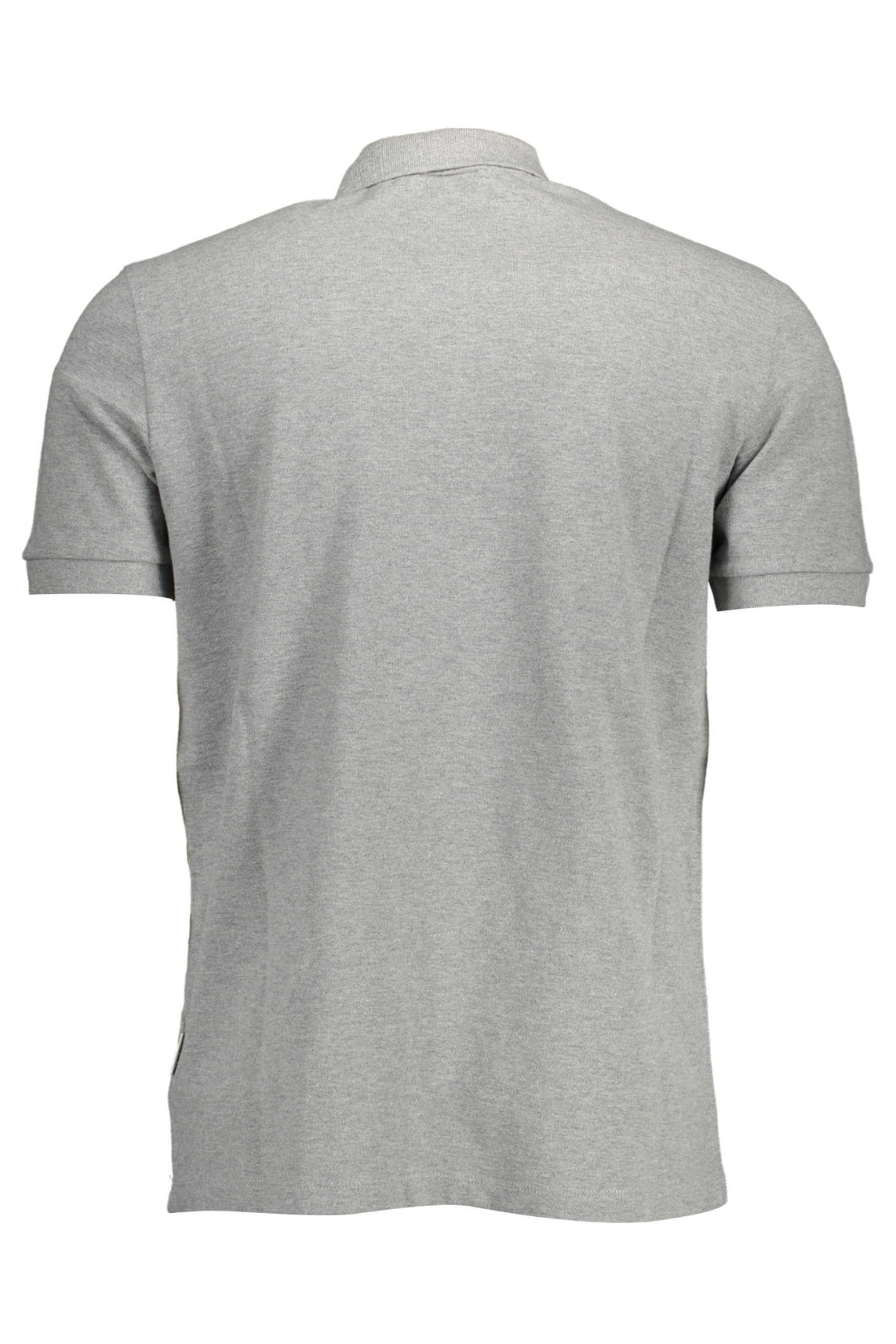 Short sleeve polo shirt man gray