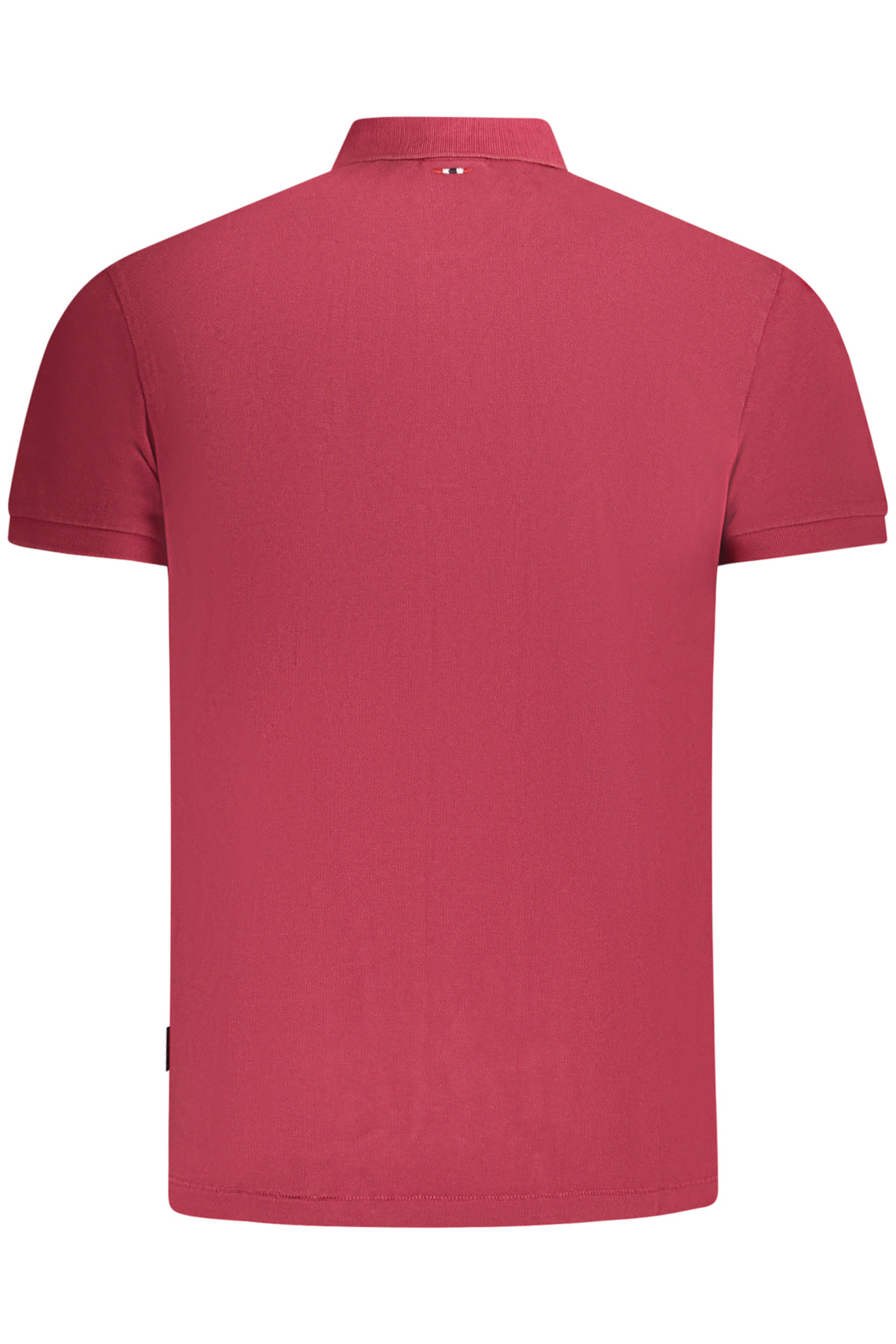 Men's short sleeve polo shirt red