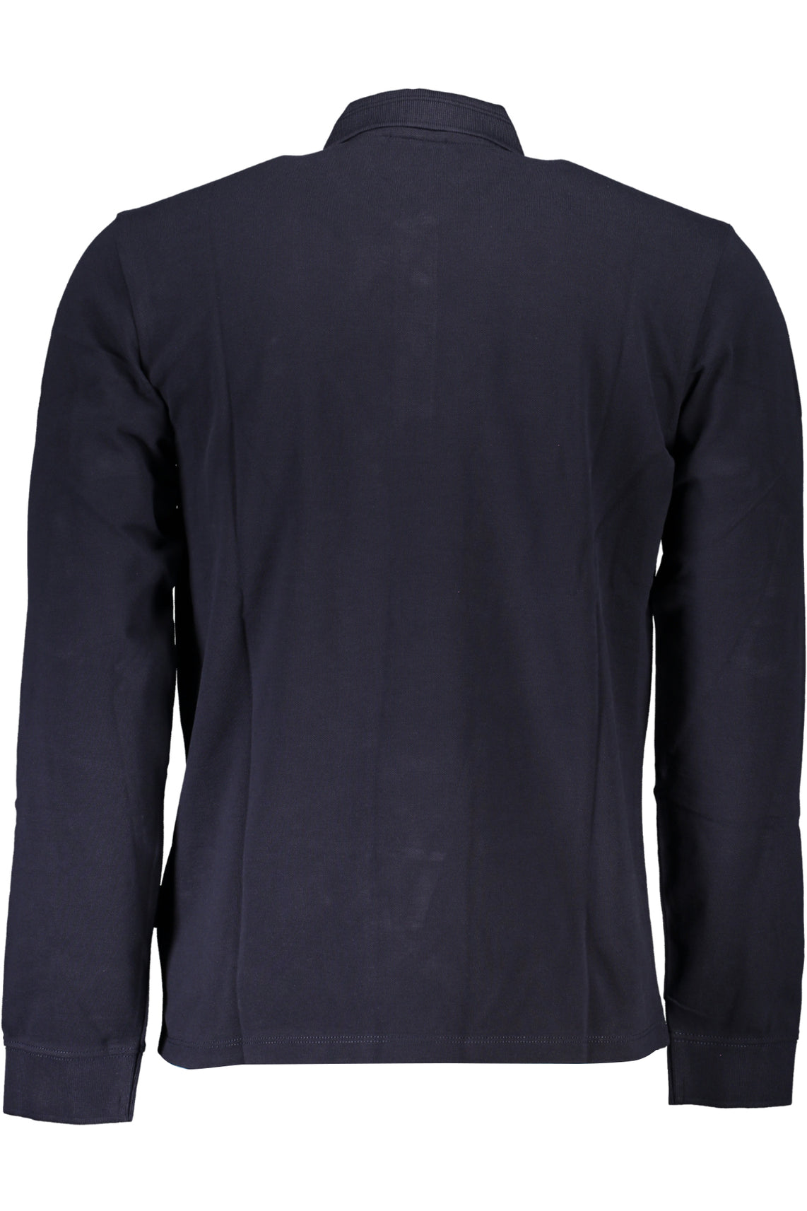 Men's long sleeved polo shirt blue