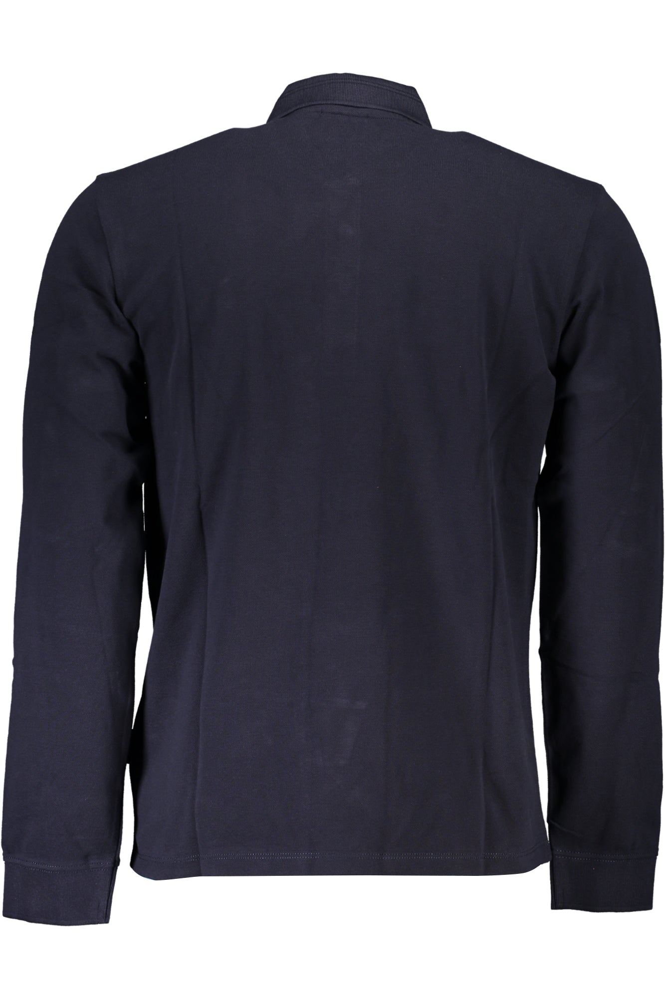 Men's long sleeved polo shirt blue