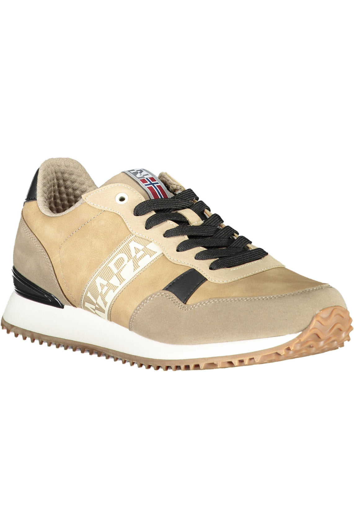 Beige men's sports shoes