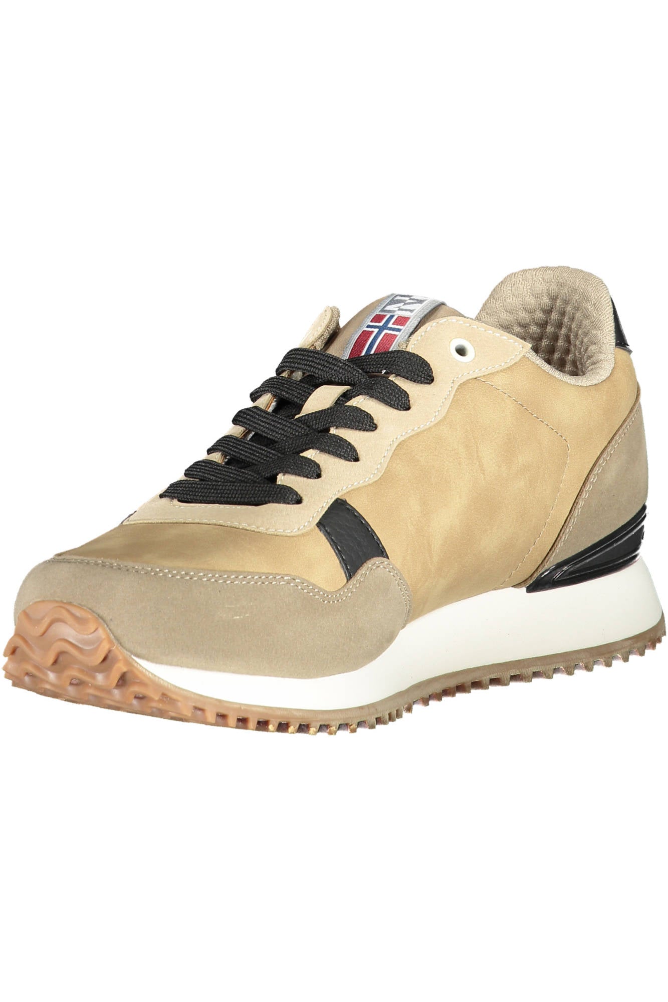 Beige men's sports shoes