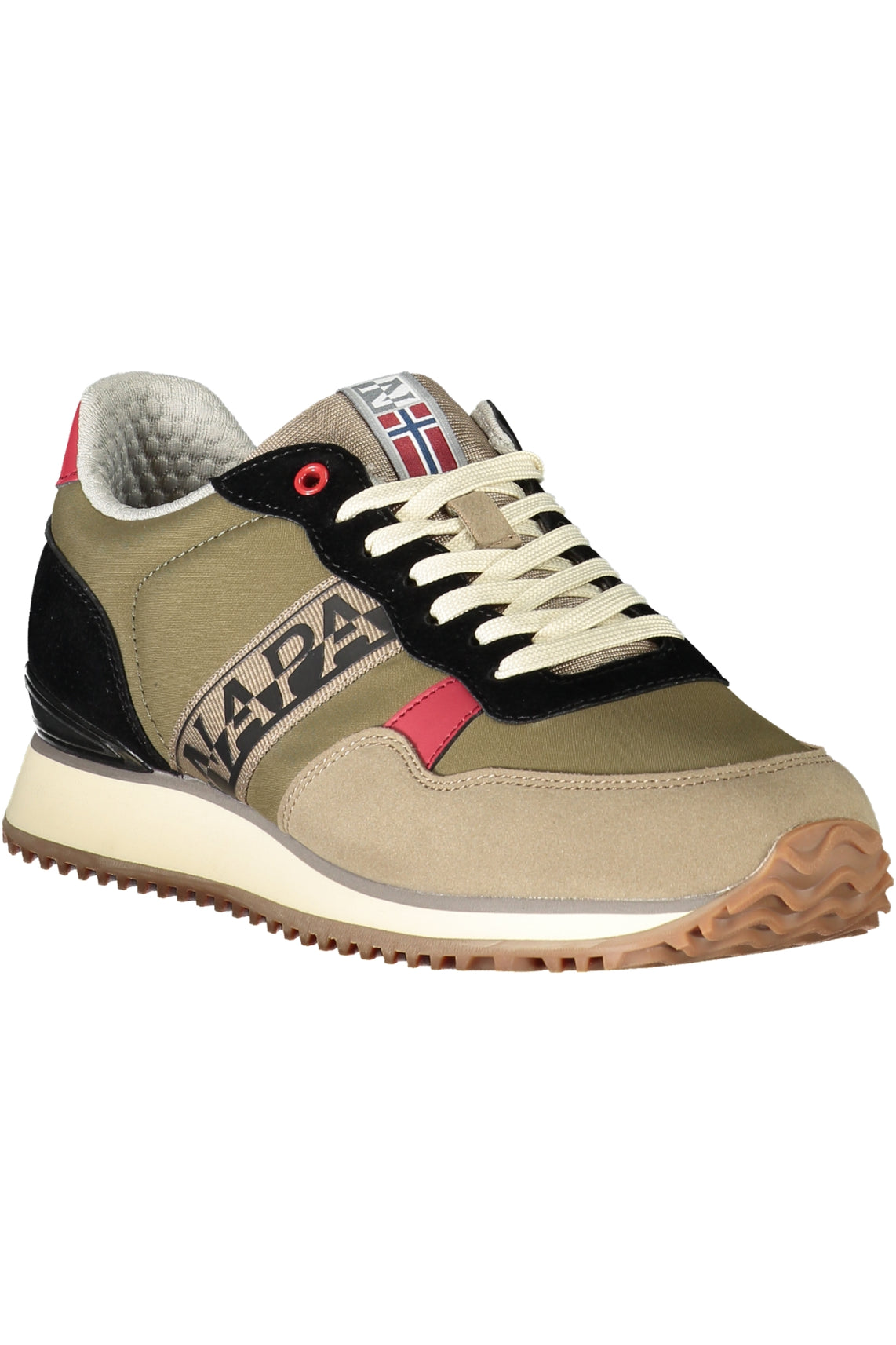 Green men's sports shoes