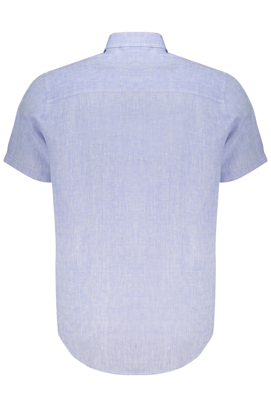 Men's blue short sleeve shirt
