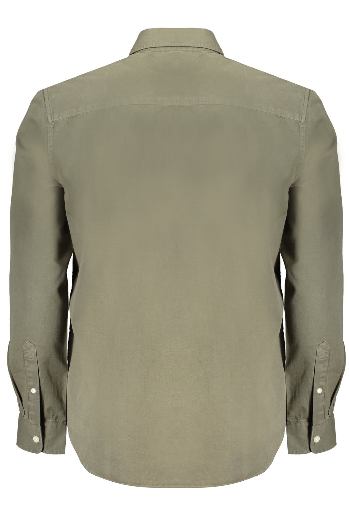 Green men's long sleeved shirt